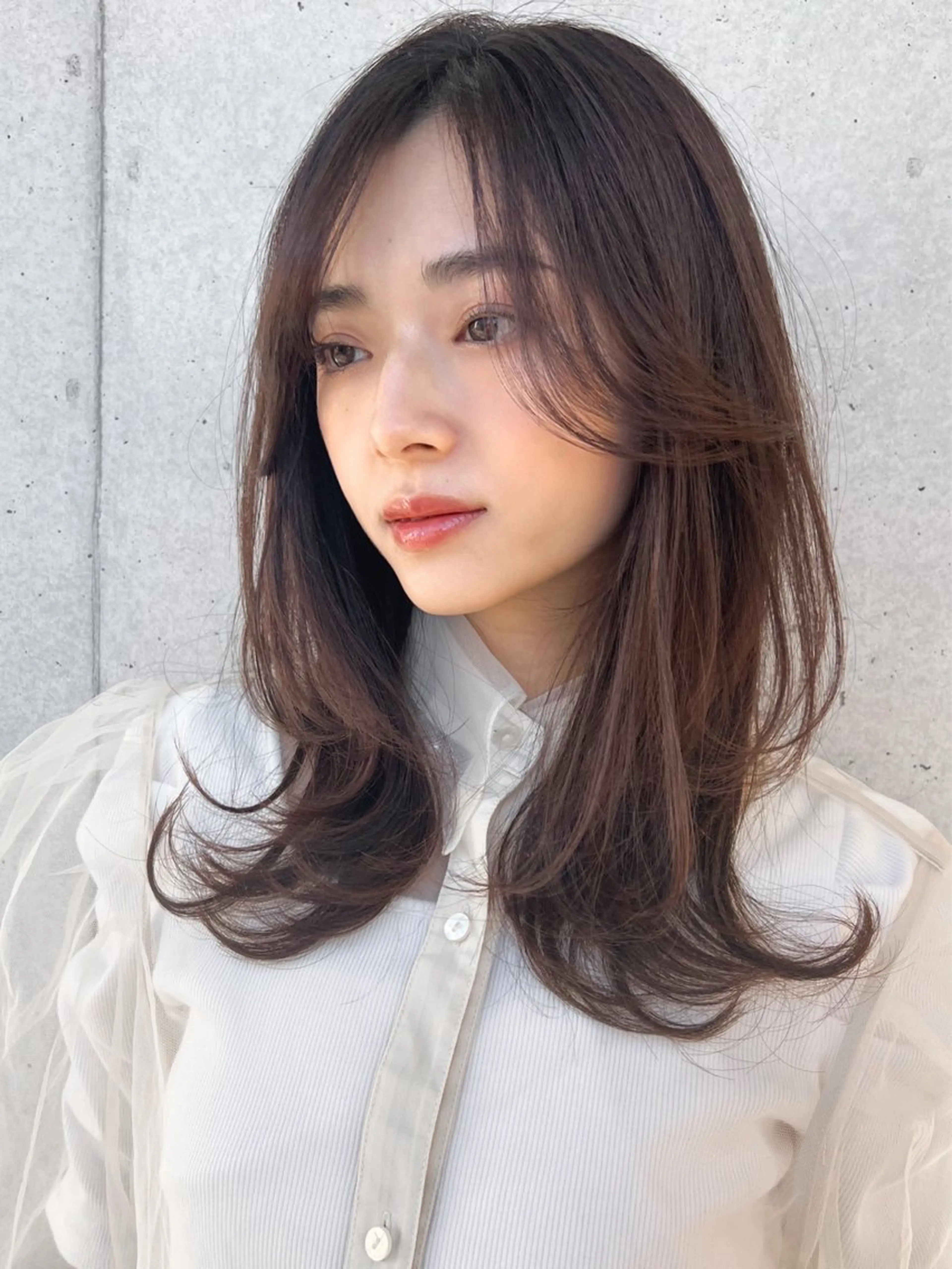 ミディアム 木村 賢人のヘアスタイル