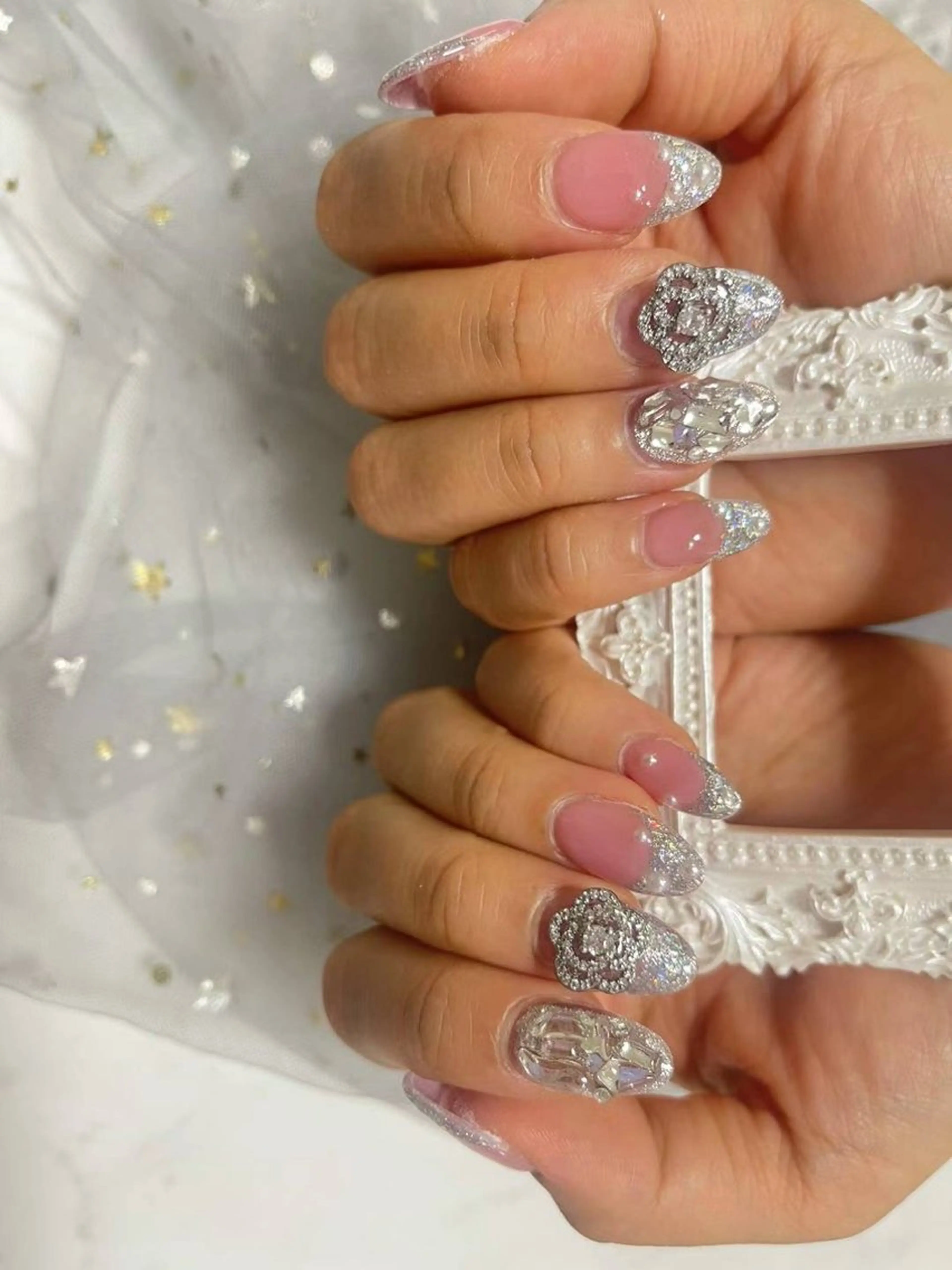 ネイル 持ち込み ワンホンネイル 🎀ネイルサロン エクラYUI🎀のネイルデザイン