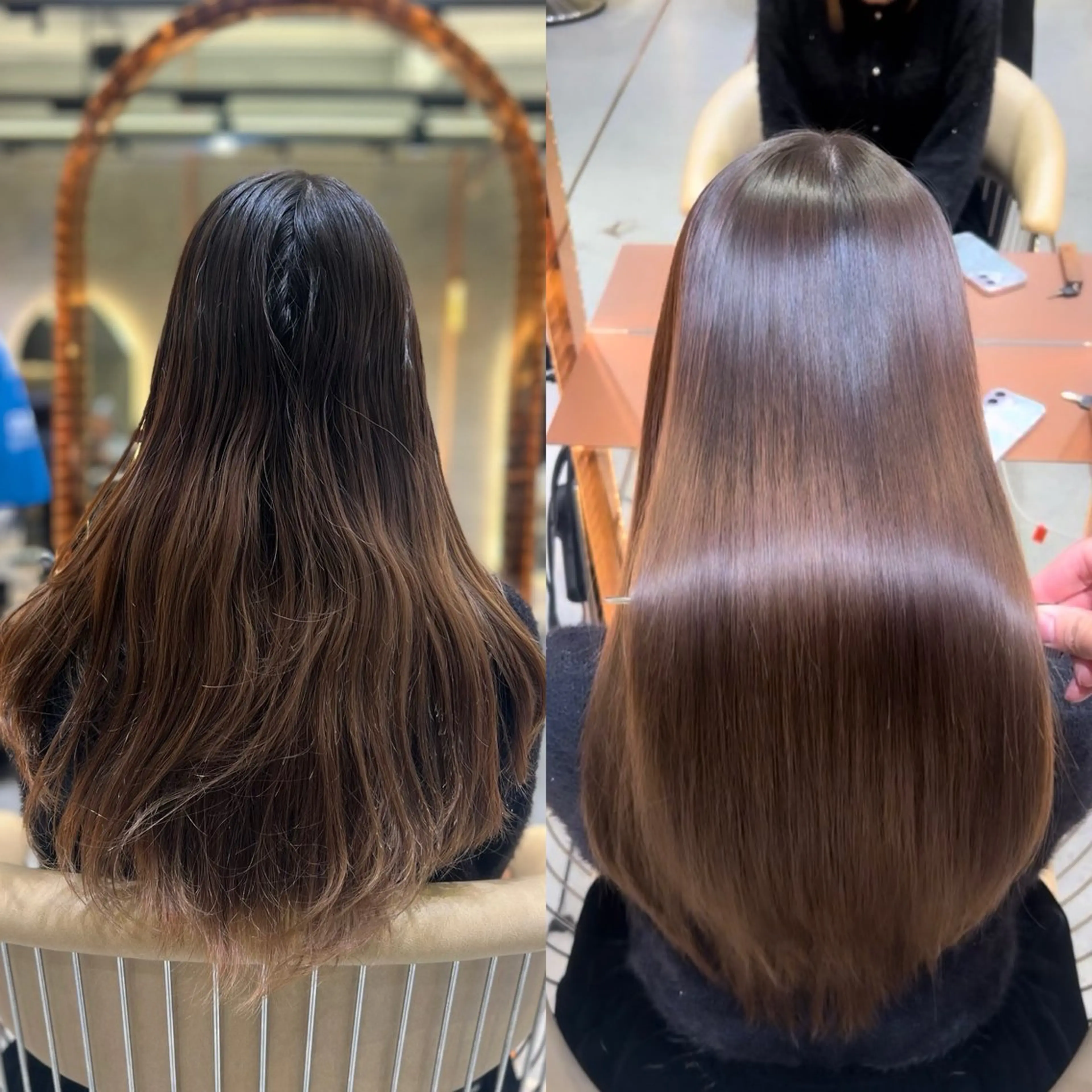 ロング 縮毛矯正 カット 縮毛矯正 トリートメント 縮毛矯正/髪質改善/ レイヤー/石井龍のヘアスタイル