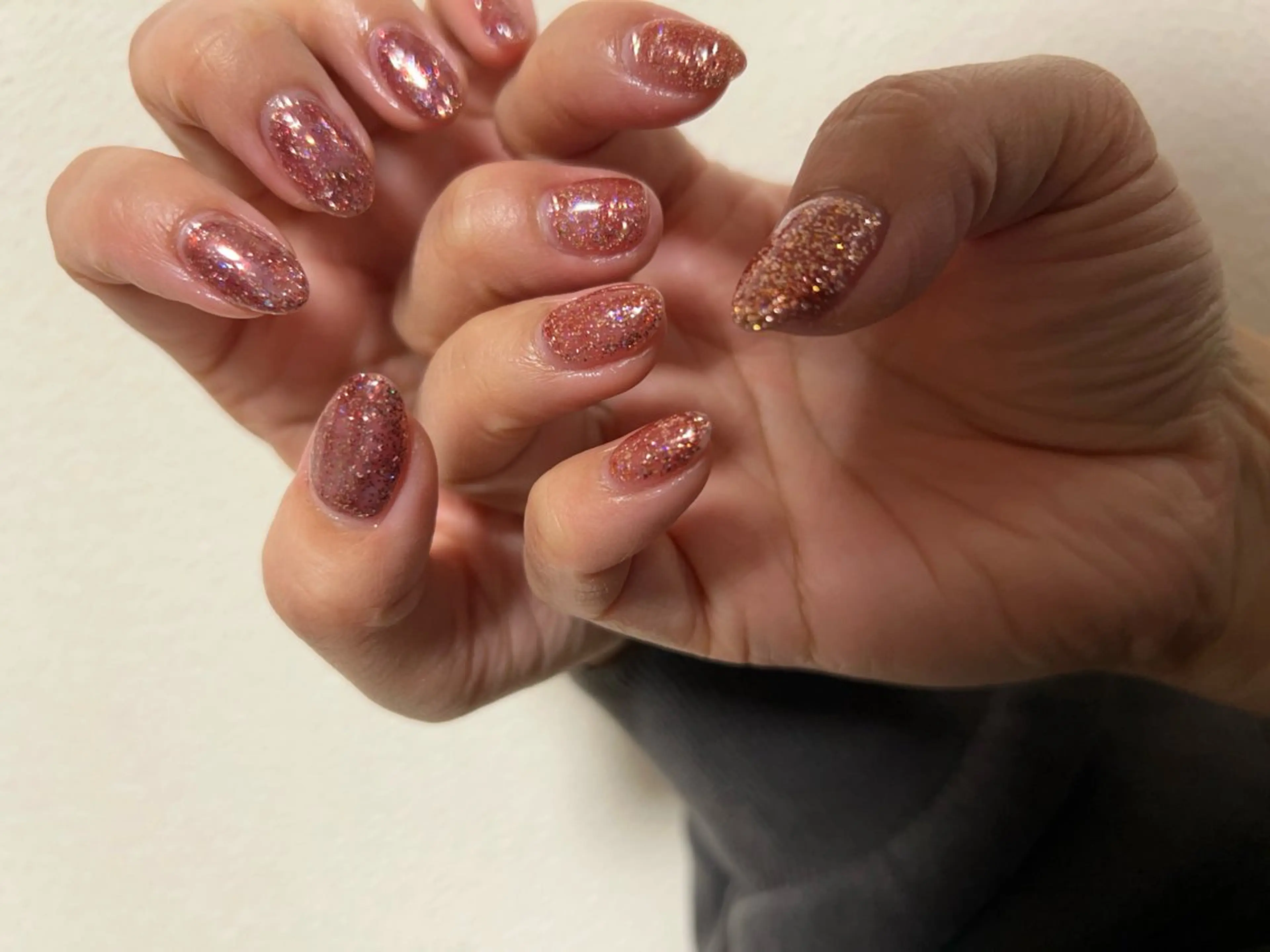 ネイル ジェルネイル キラキラネイル ラメ(グリッター) 春ネイル ＊ misa ＊のネイルデザイン