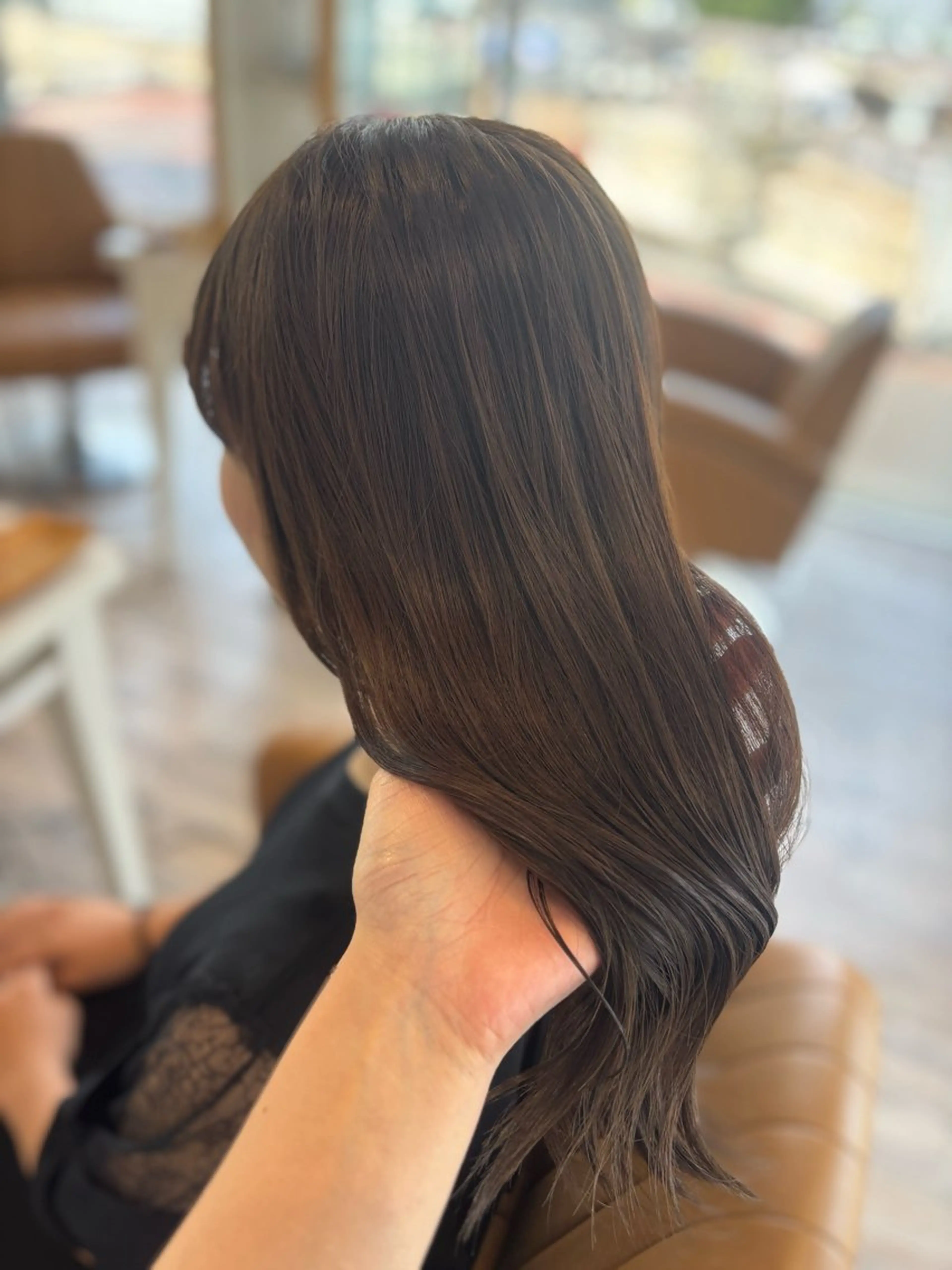 セミロング カラー ヘアカラー トリートメント yui🥀/ボブ /ブリーチなしカラーのヘアスタイル