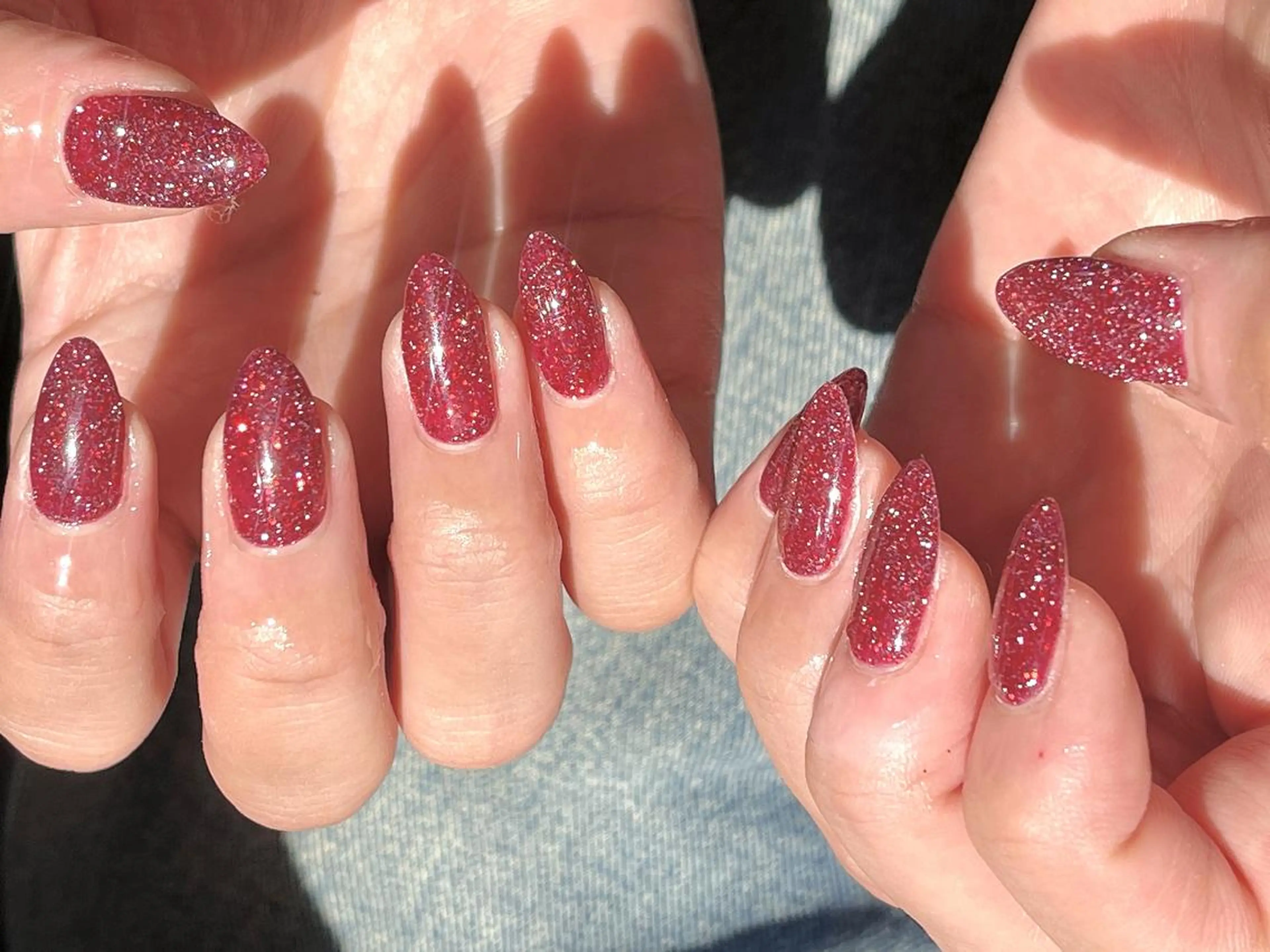 ネイル ki🍒🍒 ki ツルツルネイルのネイルデザイン