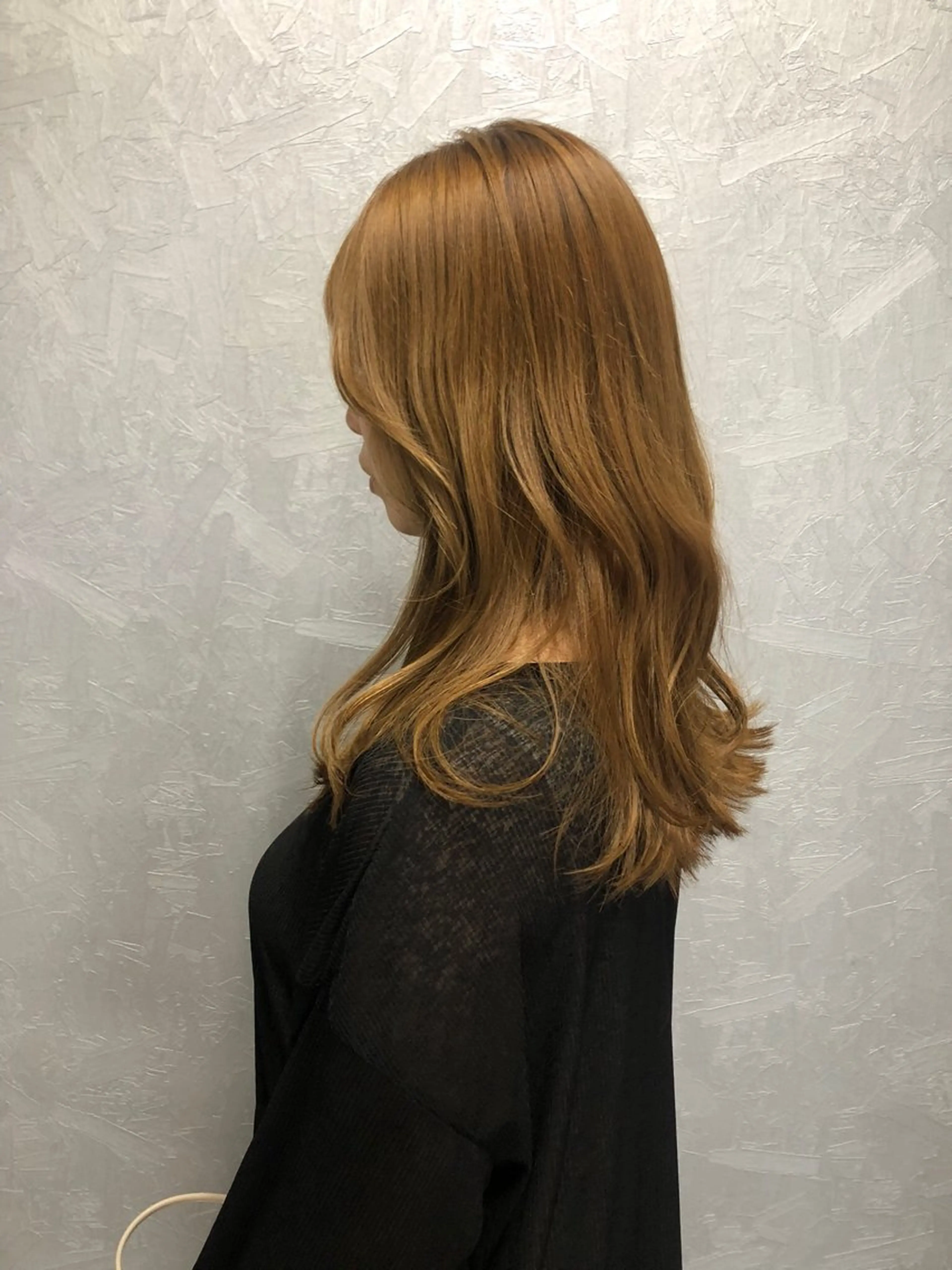 ロング 顔周りカット 韓国風ヘア レイヤーカット カット トリートメント 所渉/韓国レイヤー /ウルフカットのヘアスタイル