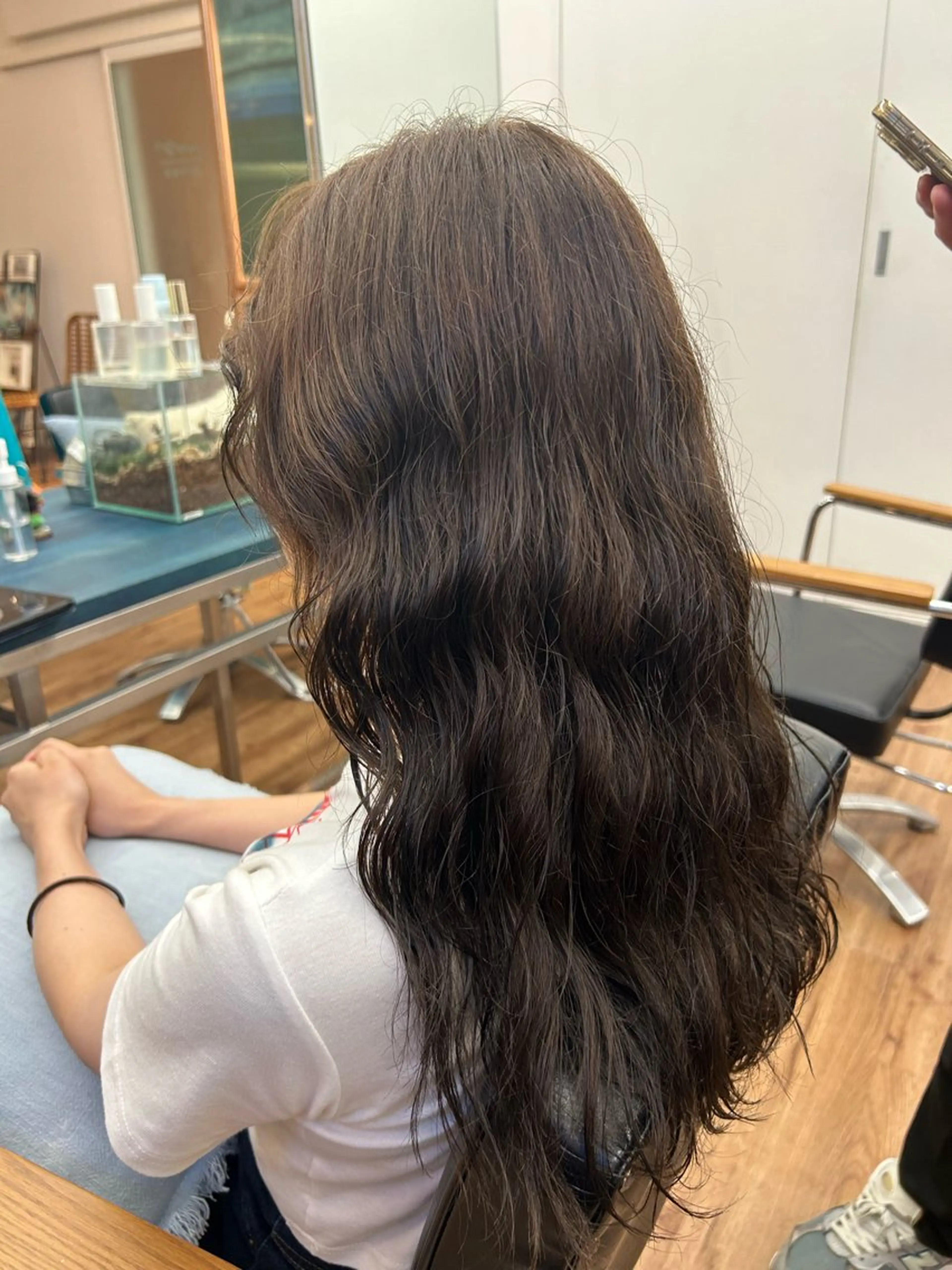 ロング カラー グレージュ 吉祥寺 haruna☀️のヘアスタイル