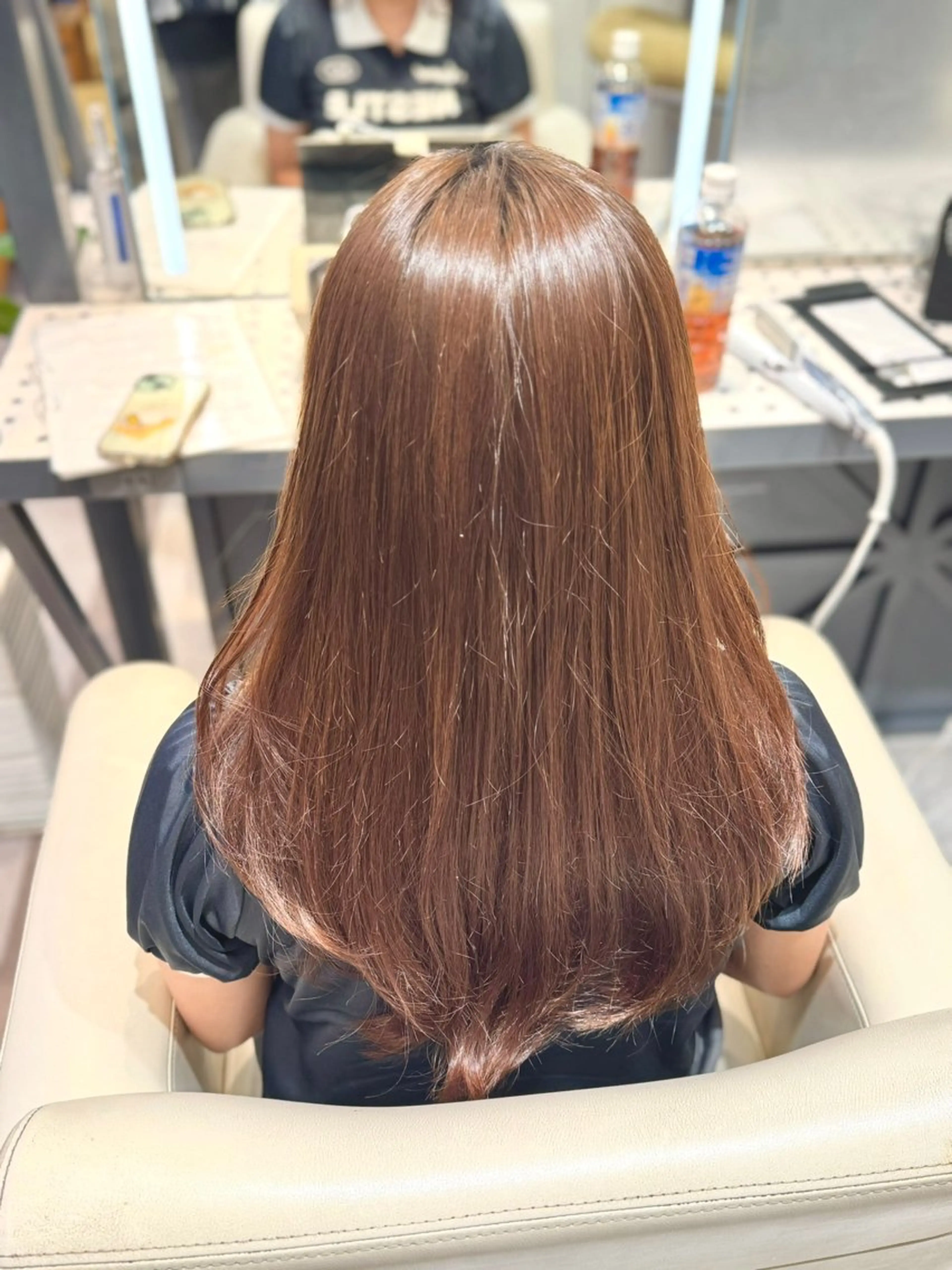 セミロング 巻ける美髪矯正/ 韓国ヘア/yutaのヘアスタイル