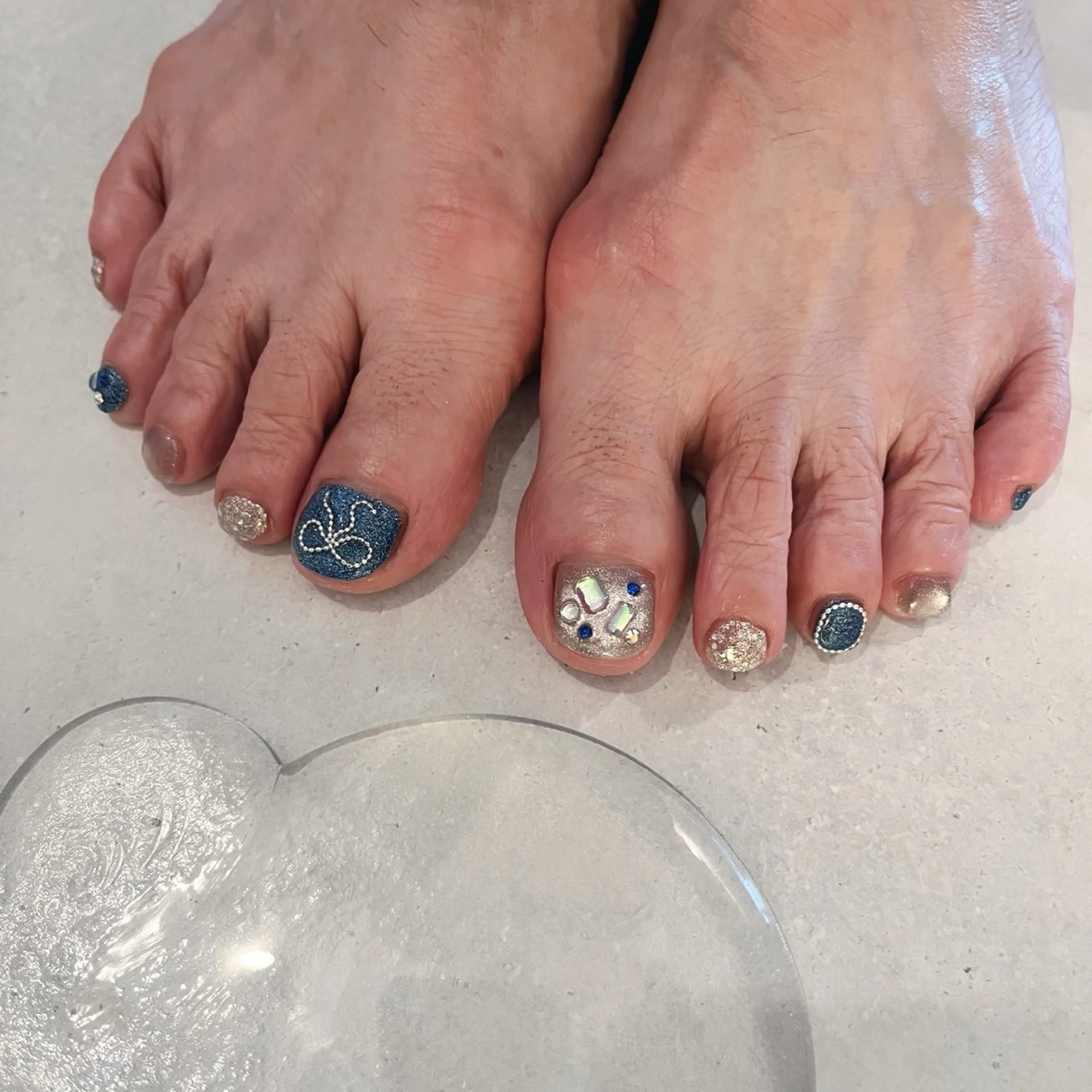 ネイル 夏ネイル フットネイル K Aのネイルデザイン