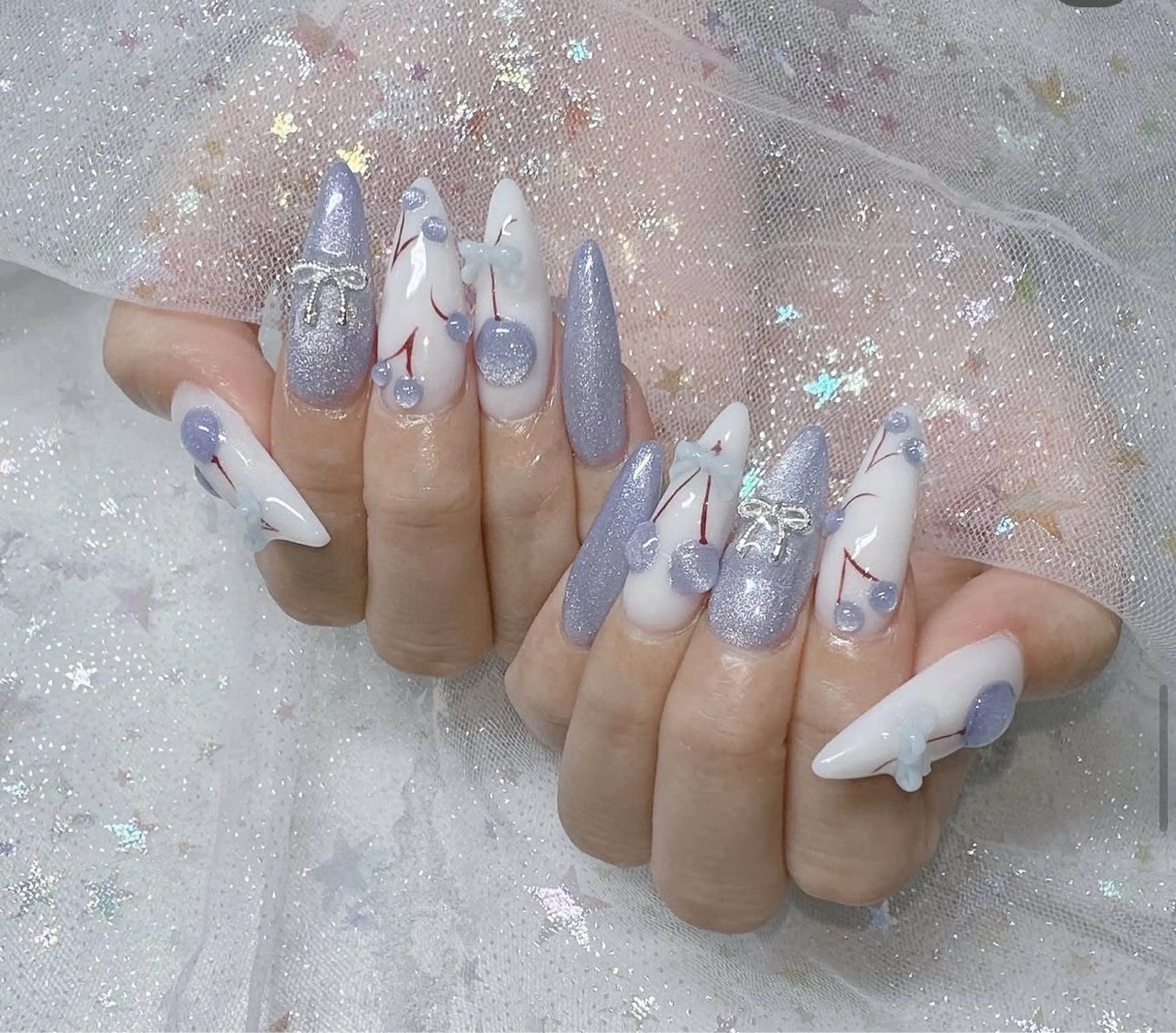 ネイル アートネイル フレンチネイル ジェルネイル 韓国ネイル マグネットネイル Lenie Shinokuboのネイルデザイン