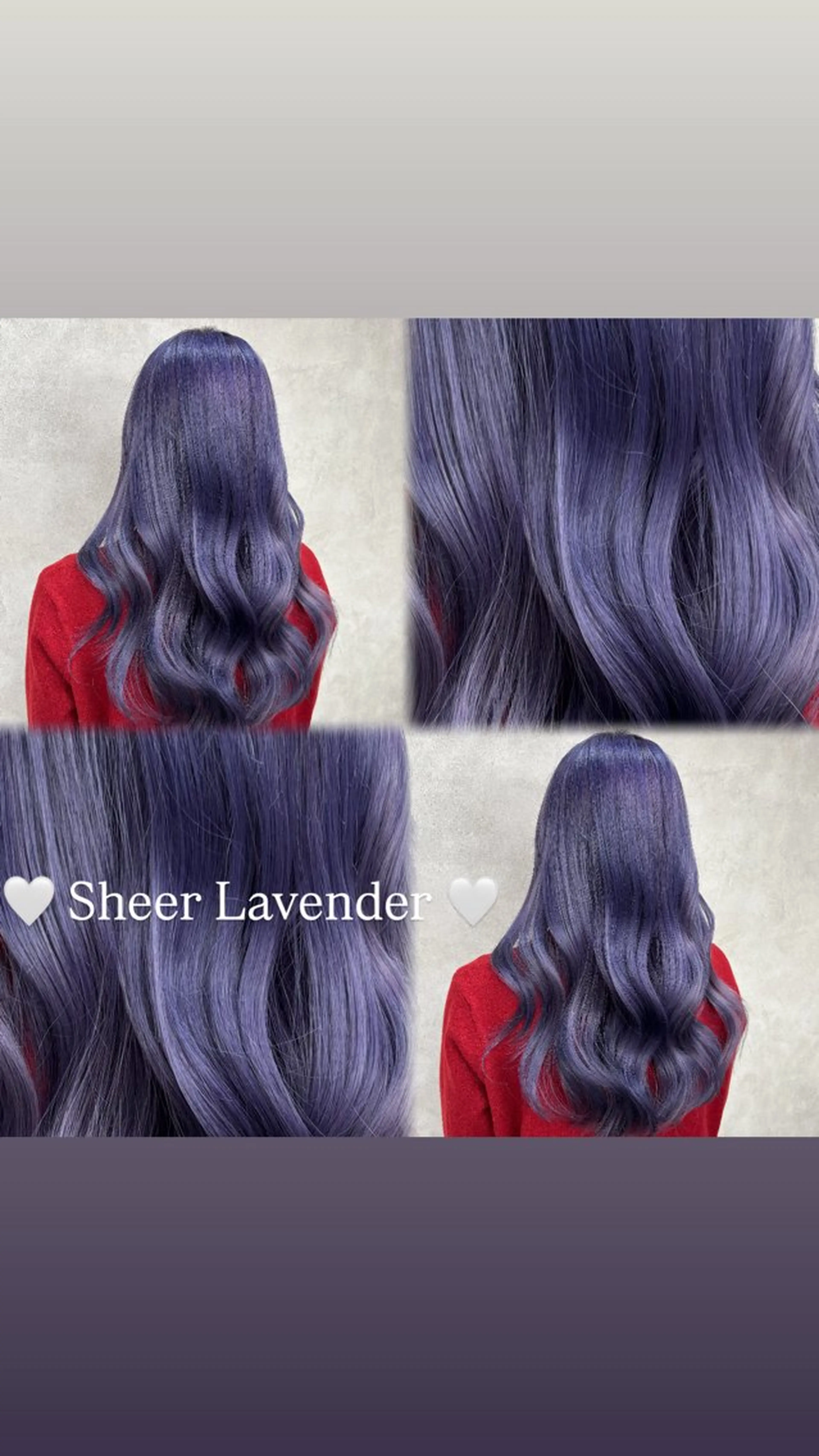 ロング カラー ブリーチ ラベンダーカラー 💎色落ち綺麗に白肌 ラベンダー💎りんのヘアスタイル