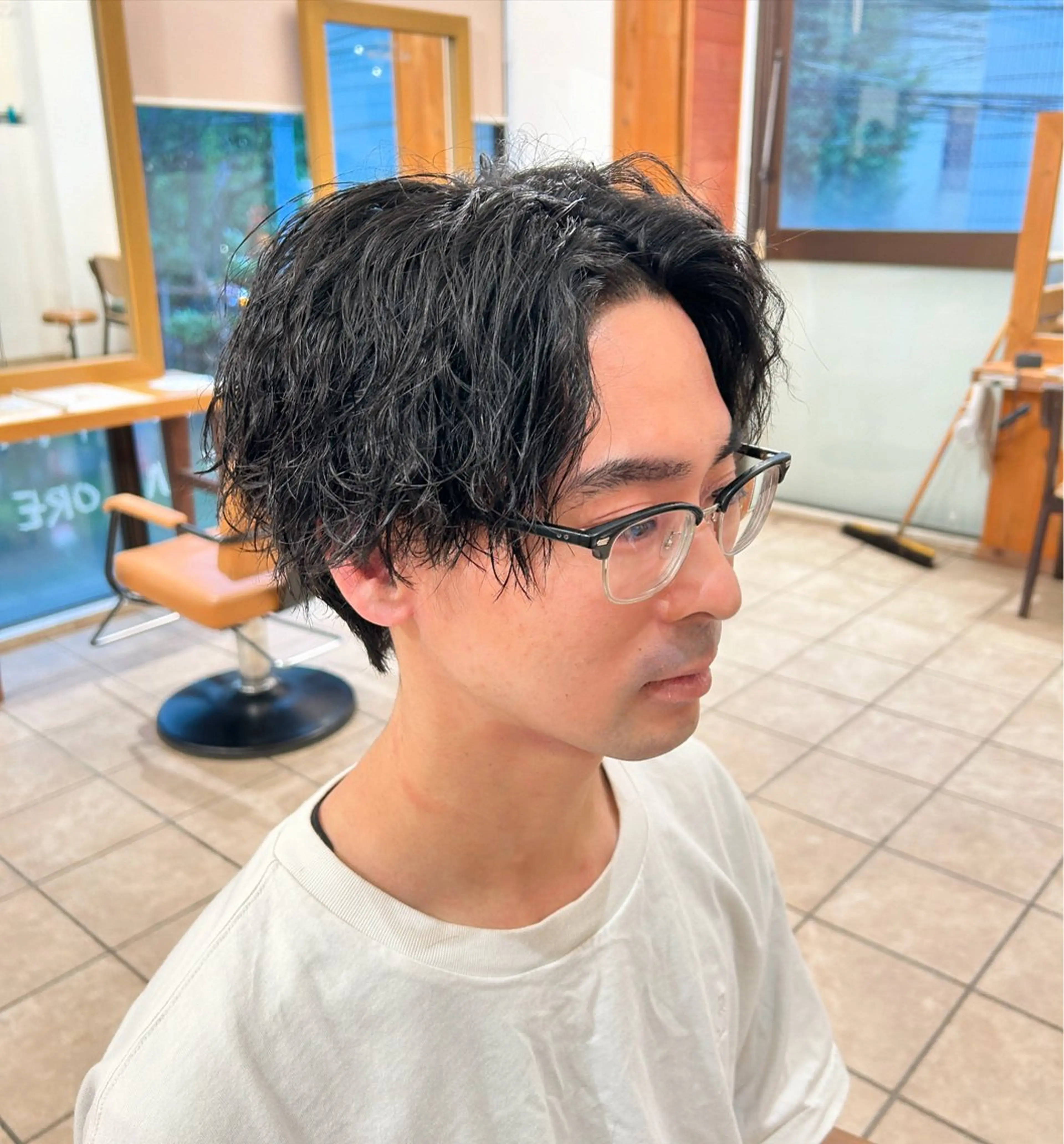 ショート カット パーマ 篠原 一成のヘアスタイル