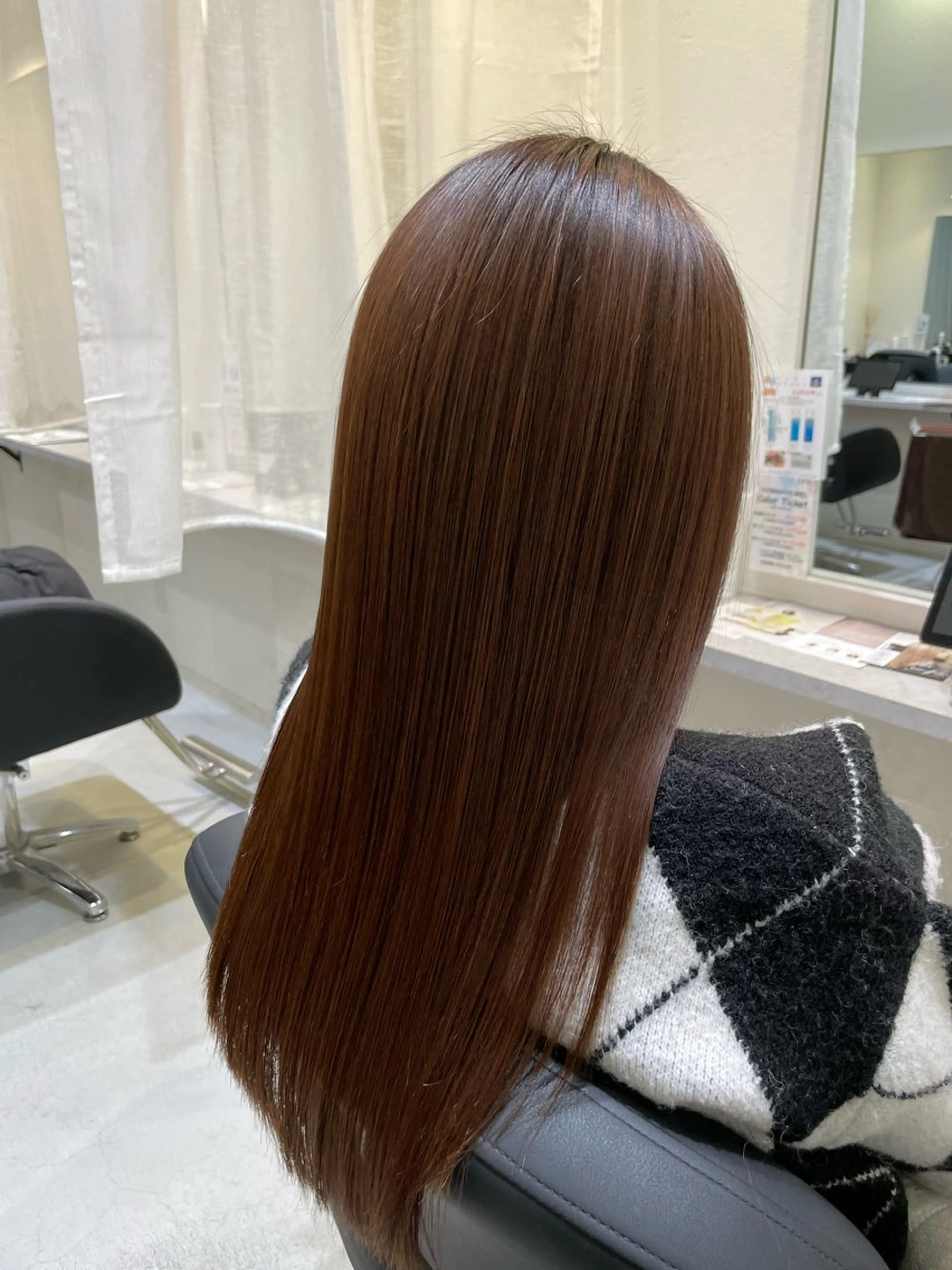 ロング 縮毛矯正 トリートメント ioe竹原 祐樹のヘアスタイル