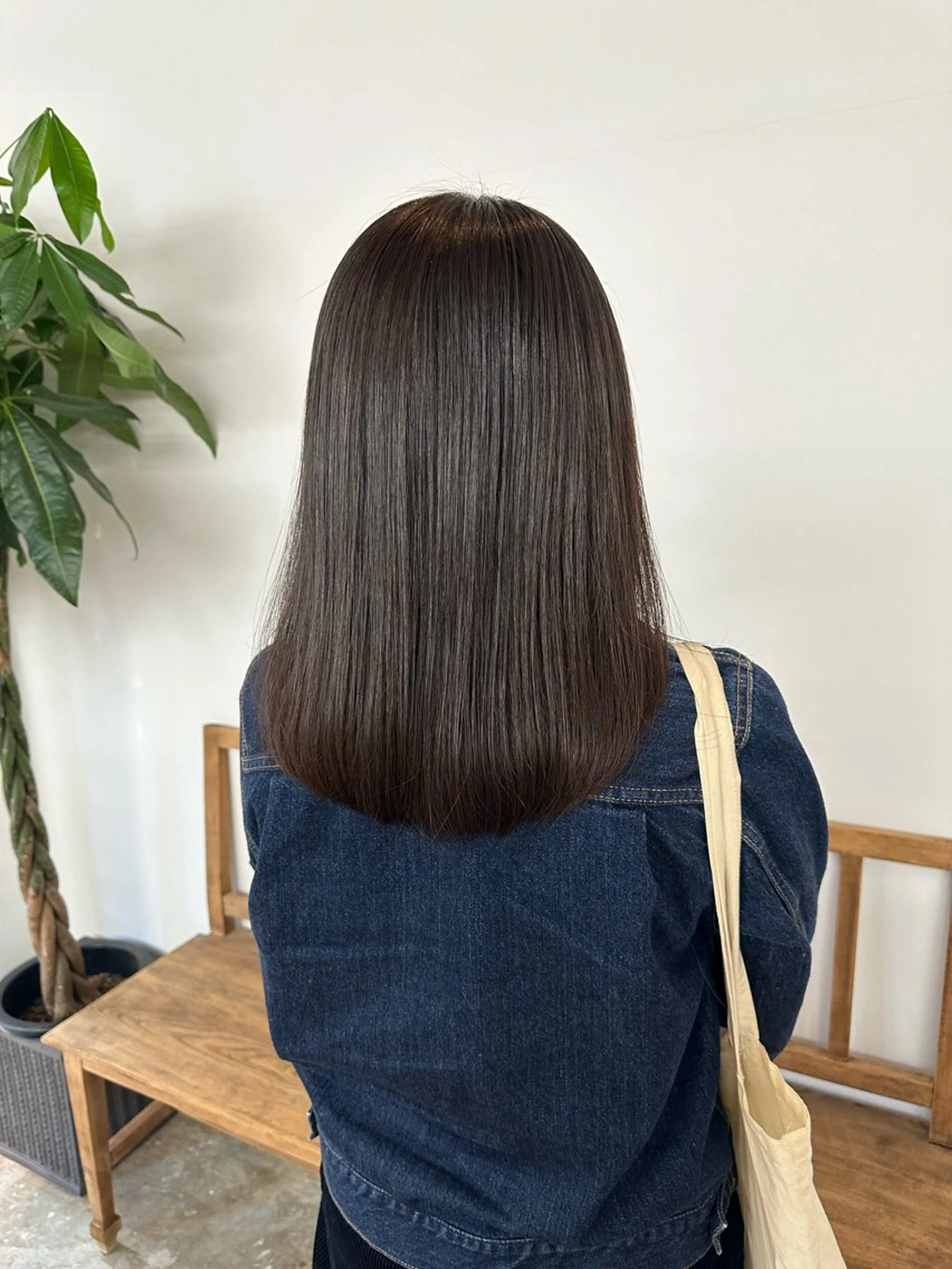 セミロング 縮毛矯正 酸性ストレート 縮毛矯正 SAKURA/ CIEL福岡のヘアスタイル