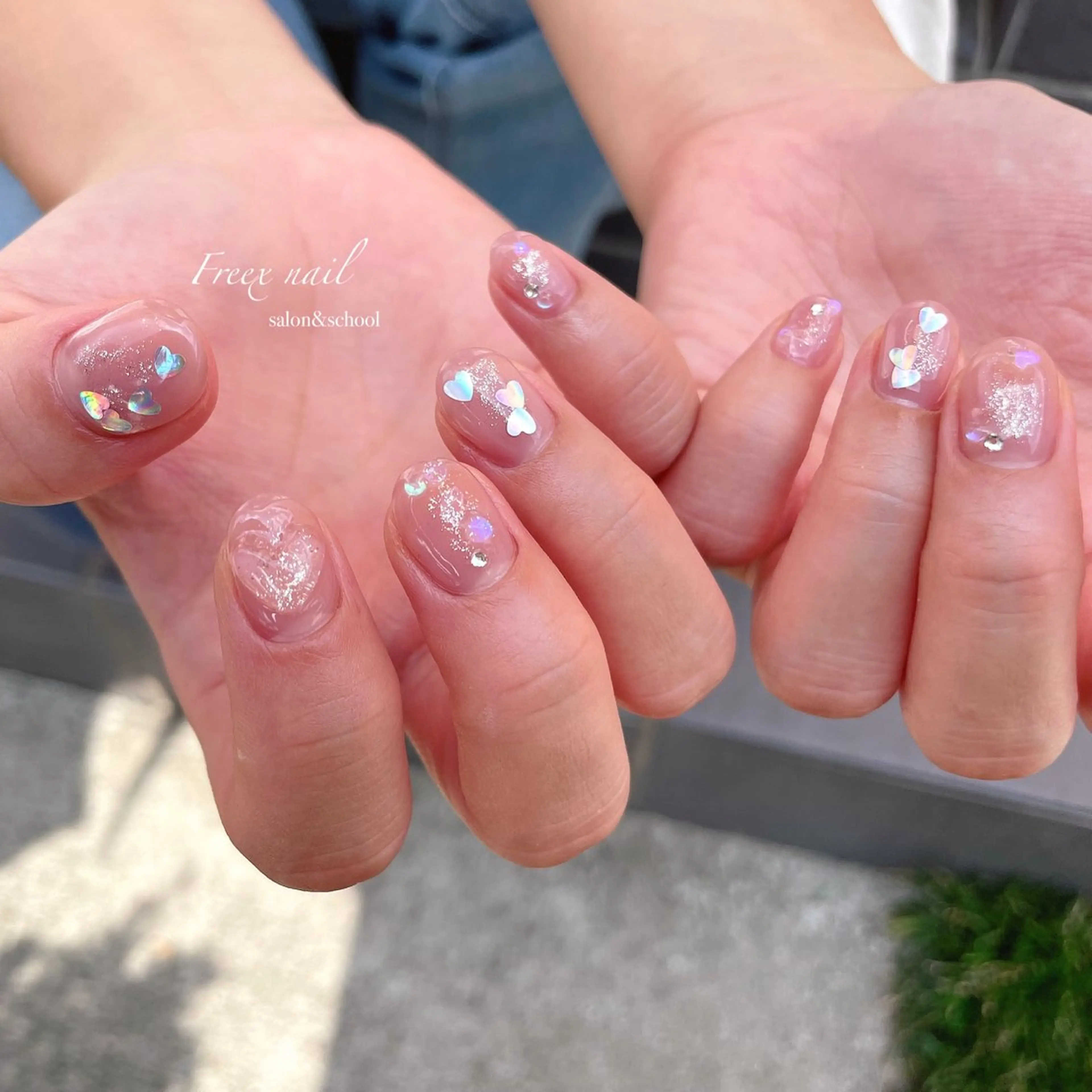 ネイル クリアネイル ハンドネイル ハンドケア freex nail /ニュアンス/個性派のネイルデザイン