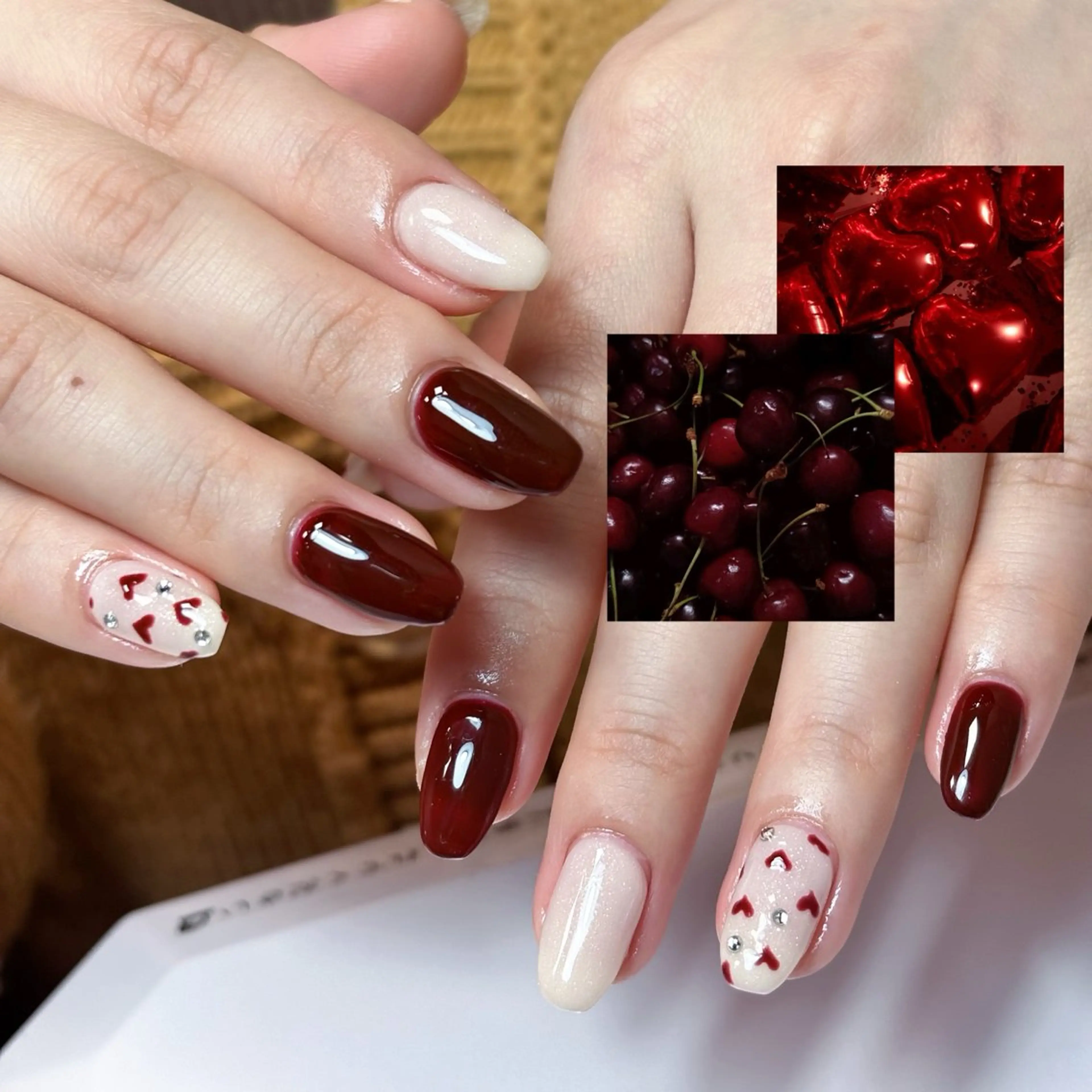 ネイル バレンタイン ハンドネイル paljon ゆい静岡市のネイルデザイン