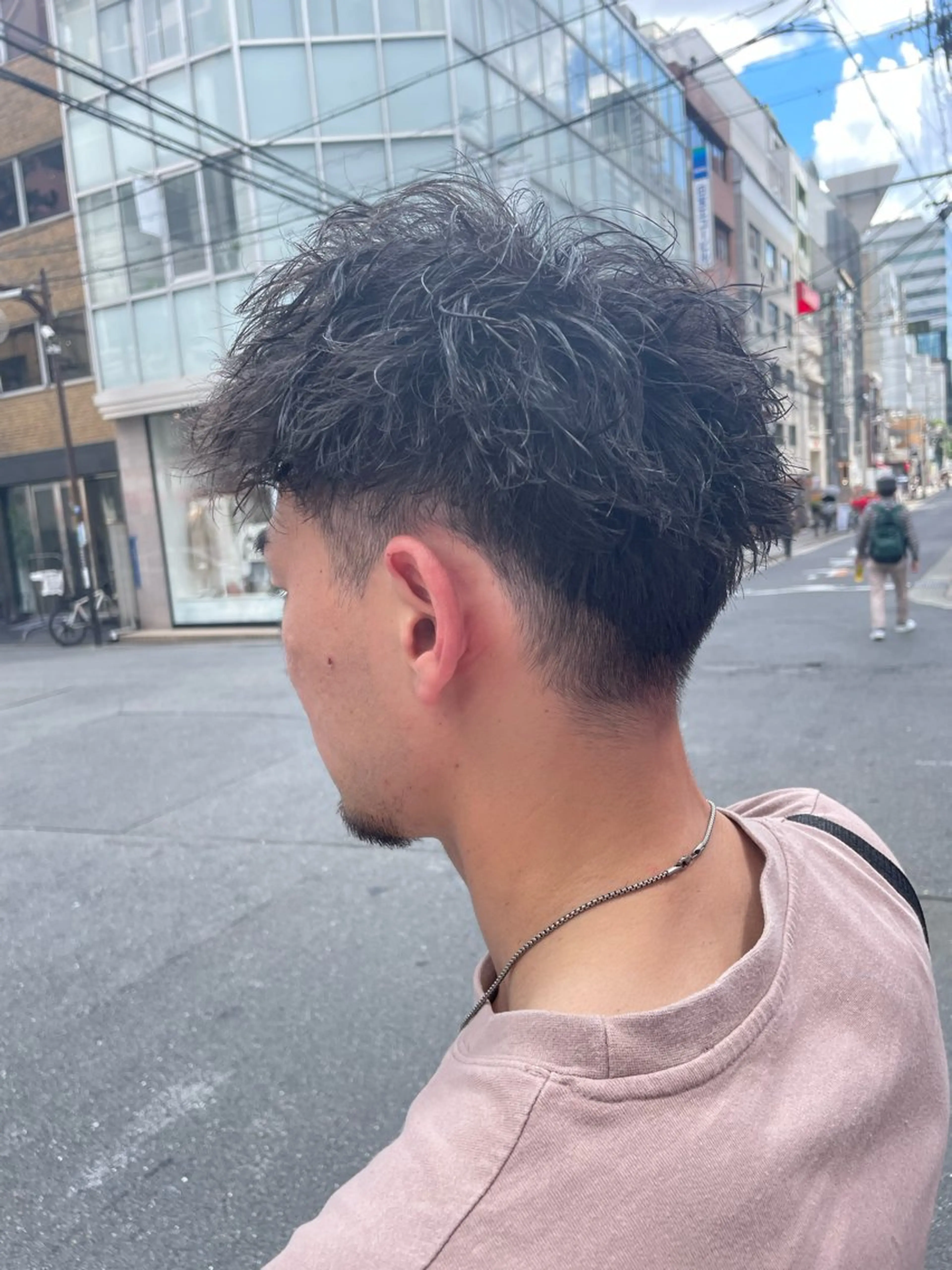 パーマ メンズ カット パーマ ヘアセット フリーランスシェアサロンルレイル所属・心斎橋/メンズ /ルレイル/地形真希のヘアスタイル