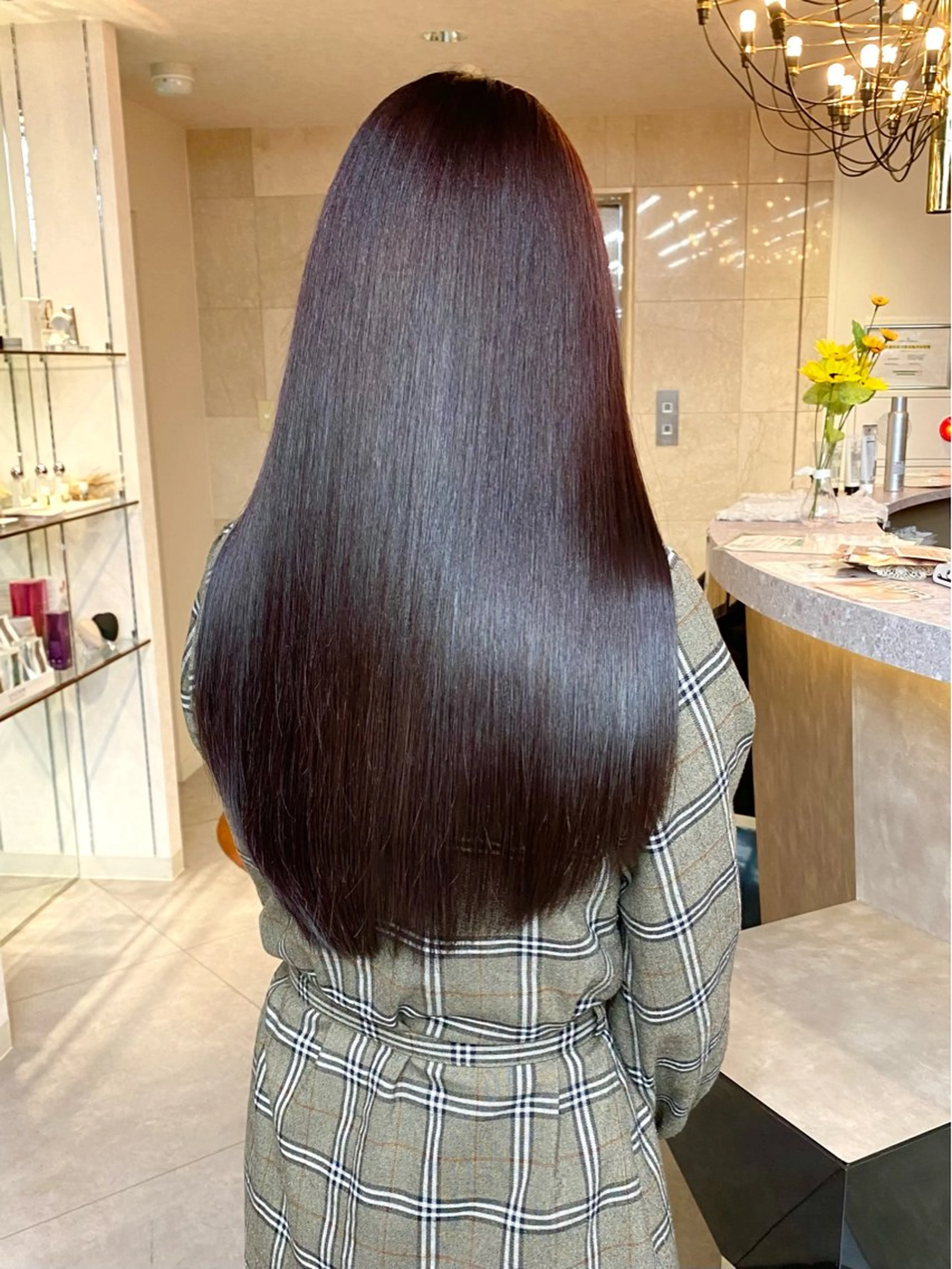 ロング カット 縮毛矯正 【縮毛矯正・艶髪】 髪質改善 橋本🌟のヘアスタイル