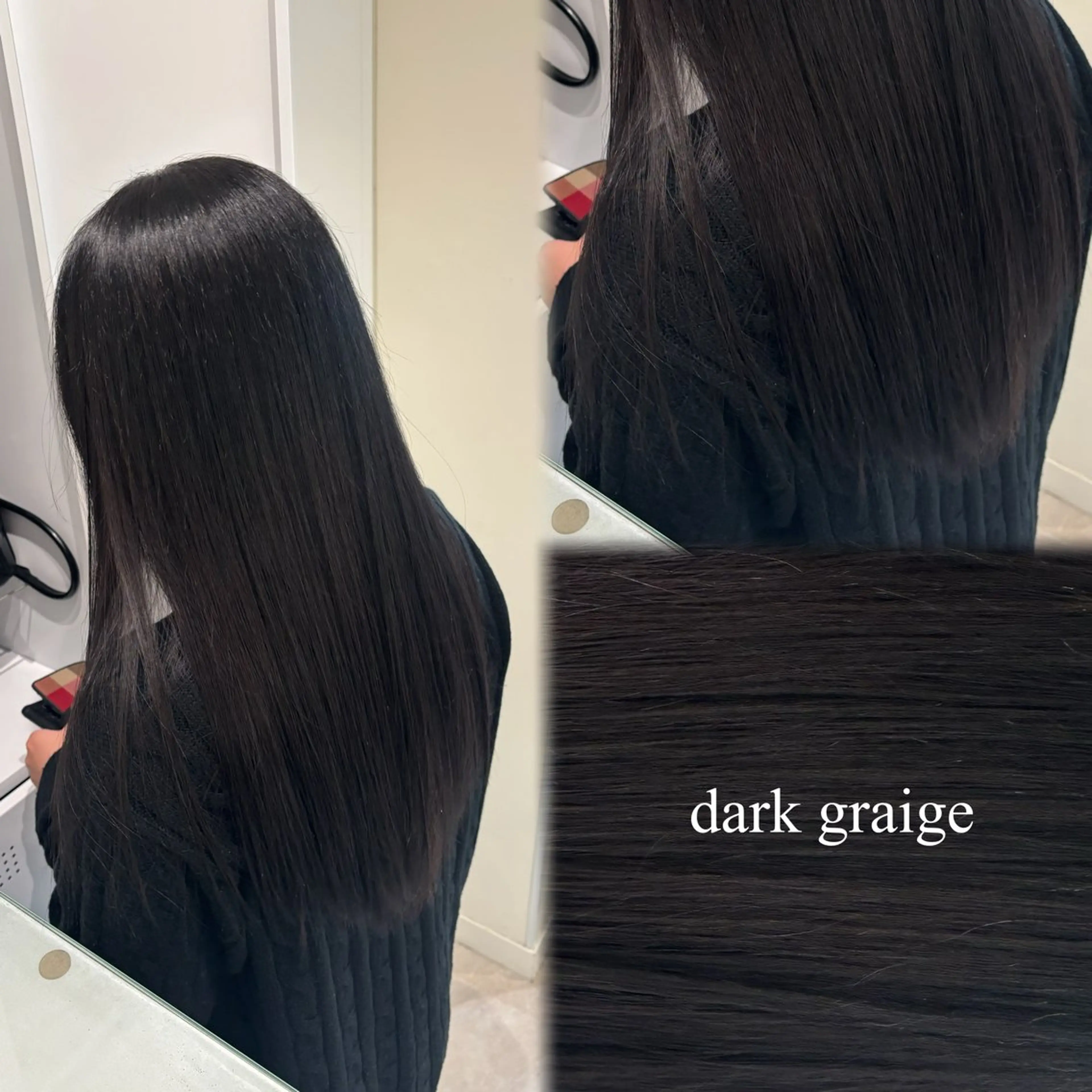 ロング カラー ブリーチ 透明感カラー 垢抜け小顔レイヤー オリーブ/スミレのヘアスタイル