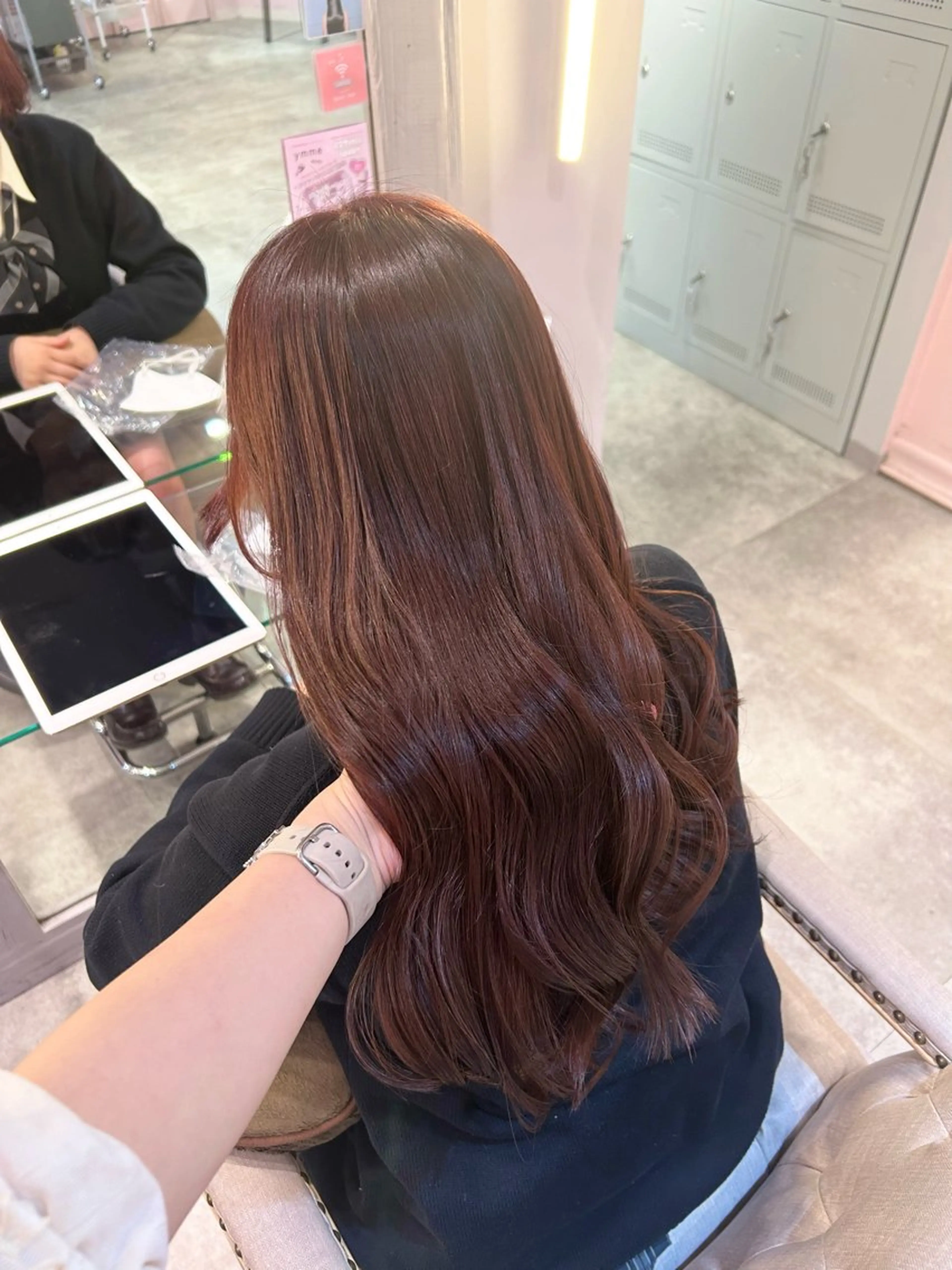 ロング カラー ブラウンカラー ピンクカラー ピンクブラウン ヘアカラー 🐰🎀艶髪特化 yuzuka🎀🐰のヘアスタイル