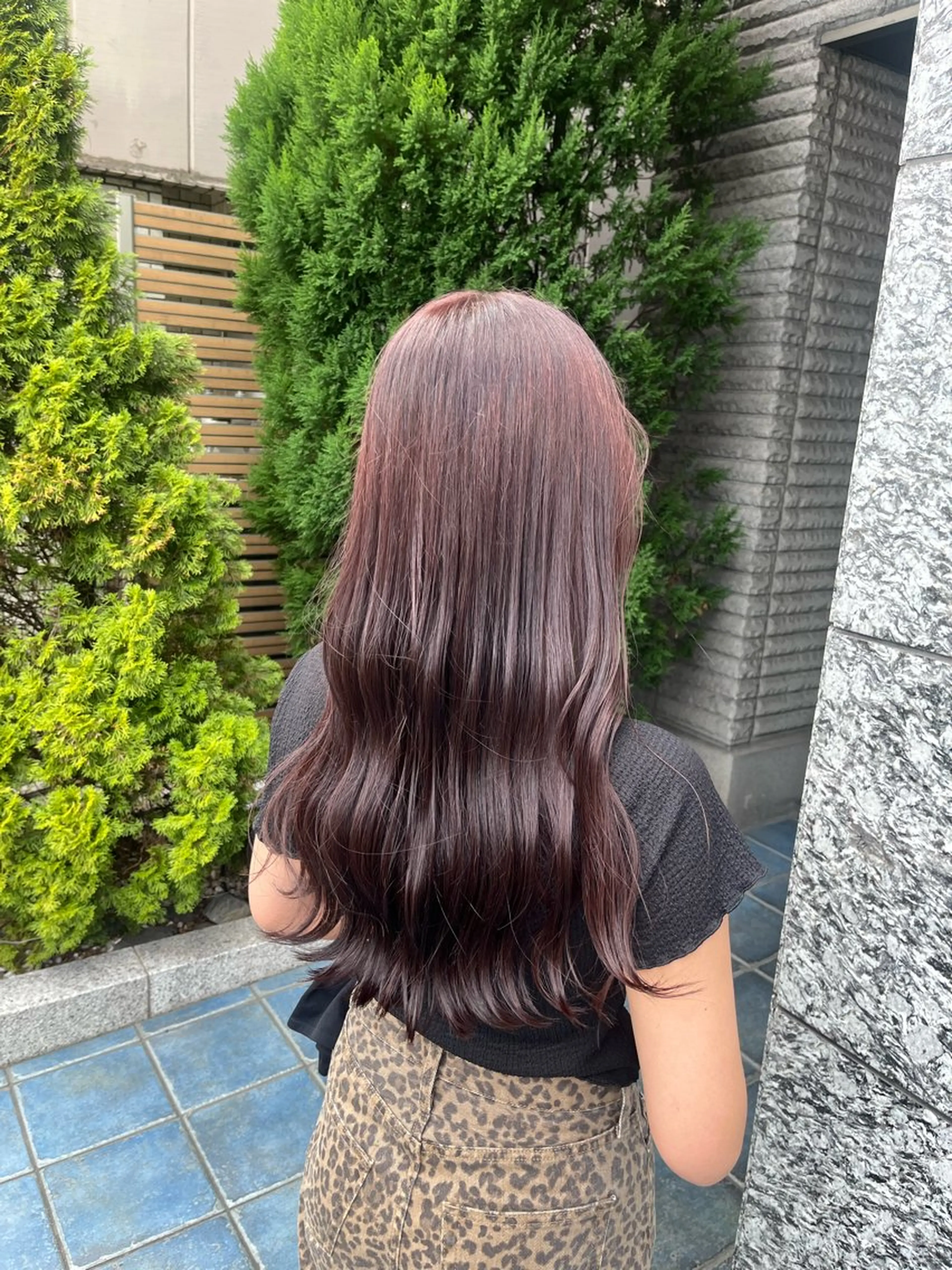 カラー ブラウンカラー ピンクカラー 都築 明日香のヘアスタイル