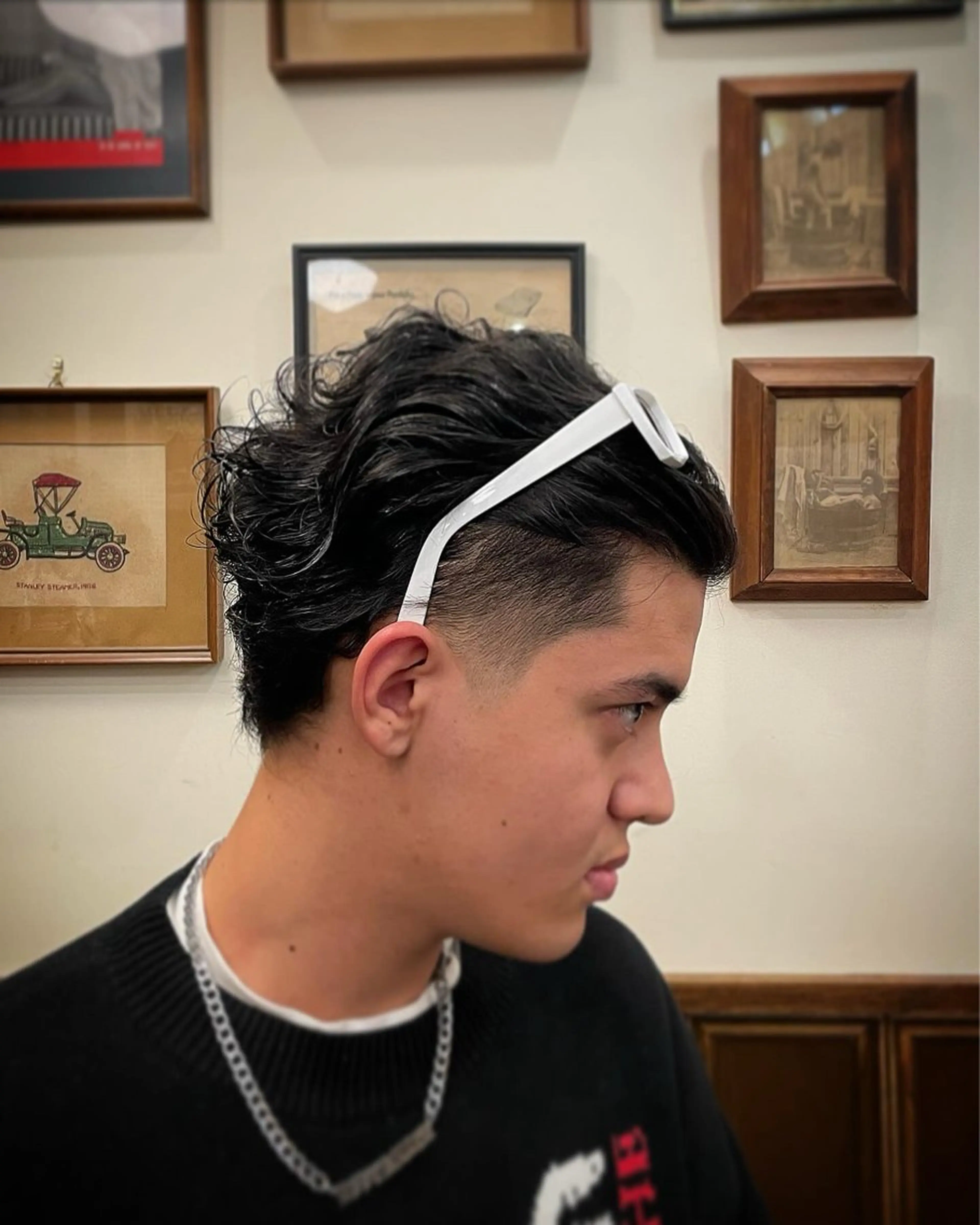 ショート カラー パーマ カット指名No1漆原 聡のヘアスタイル