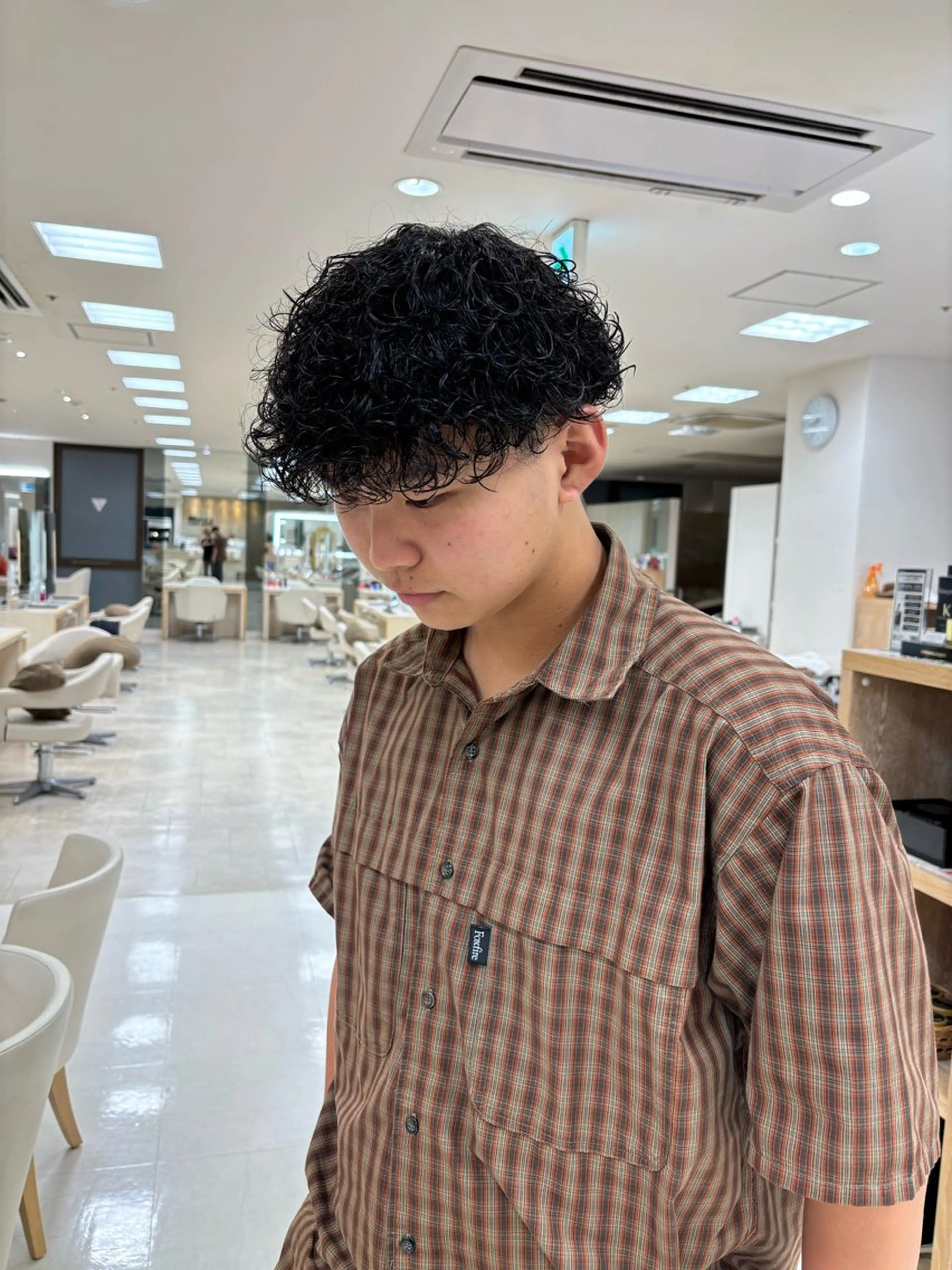 パーマ メンズ カット パーマ 湘南/メンズパーマ/ ハイライト/ユチカのヘアスタイル