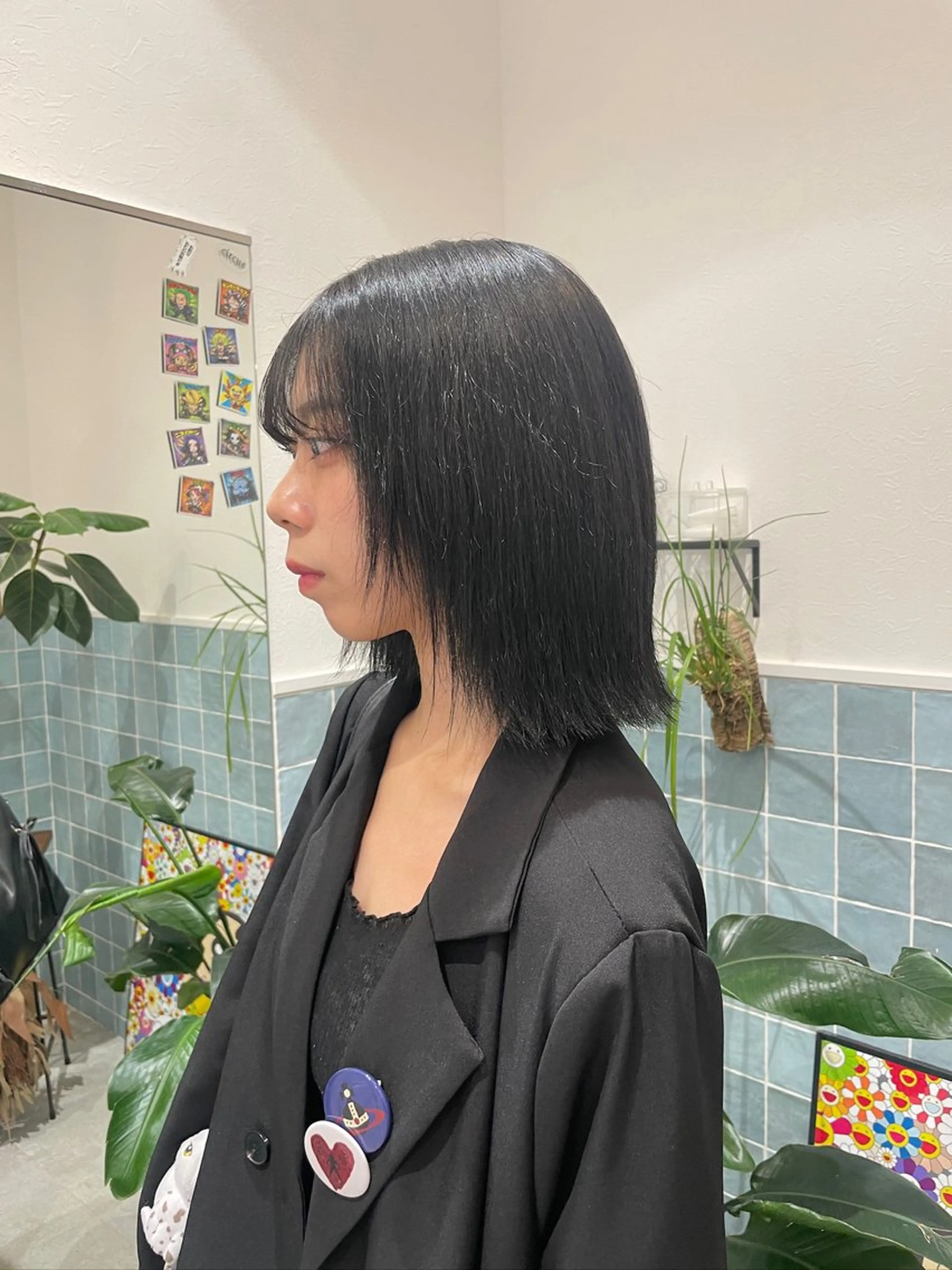 カラー 黒髪 透明感カラー ヘアカラー 🕊髪質改善 ストレート🕊まいのヘアスタイル