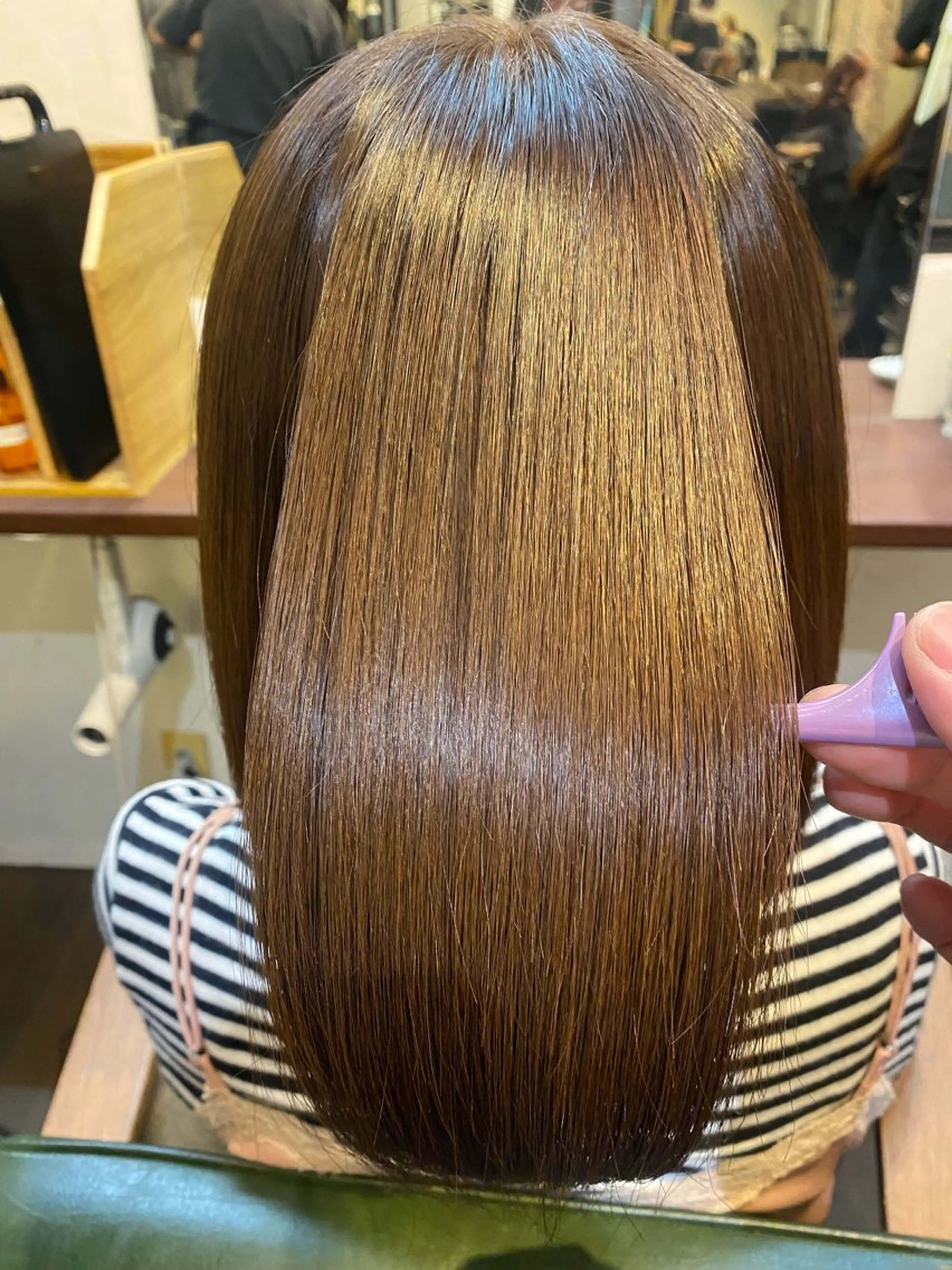 ミディアム カラー 透明感カラー くせ毛 髪質改善 縮毛矯正 ヘアカラー 縮毛矯正 トリートメント 代官山/恵比寿所属・髪質改善/縮毛矯正 専門　代官山/恵比寿のヘアスタイル