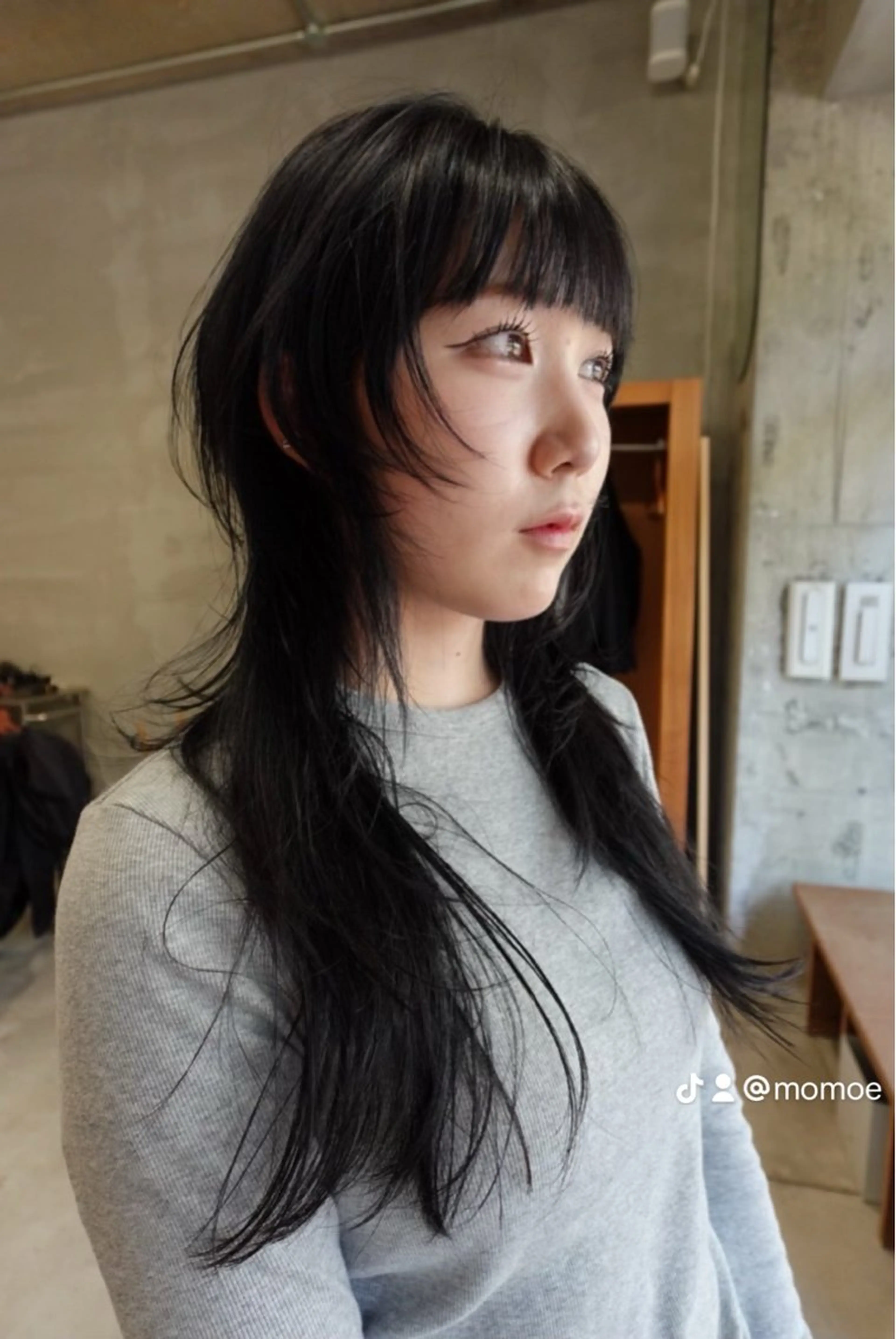 ロング カラー カット ヘアカラー トリートメント wewe: momoeのヘアスタイル