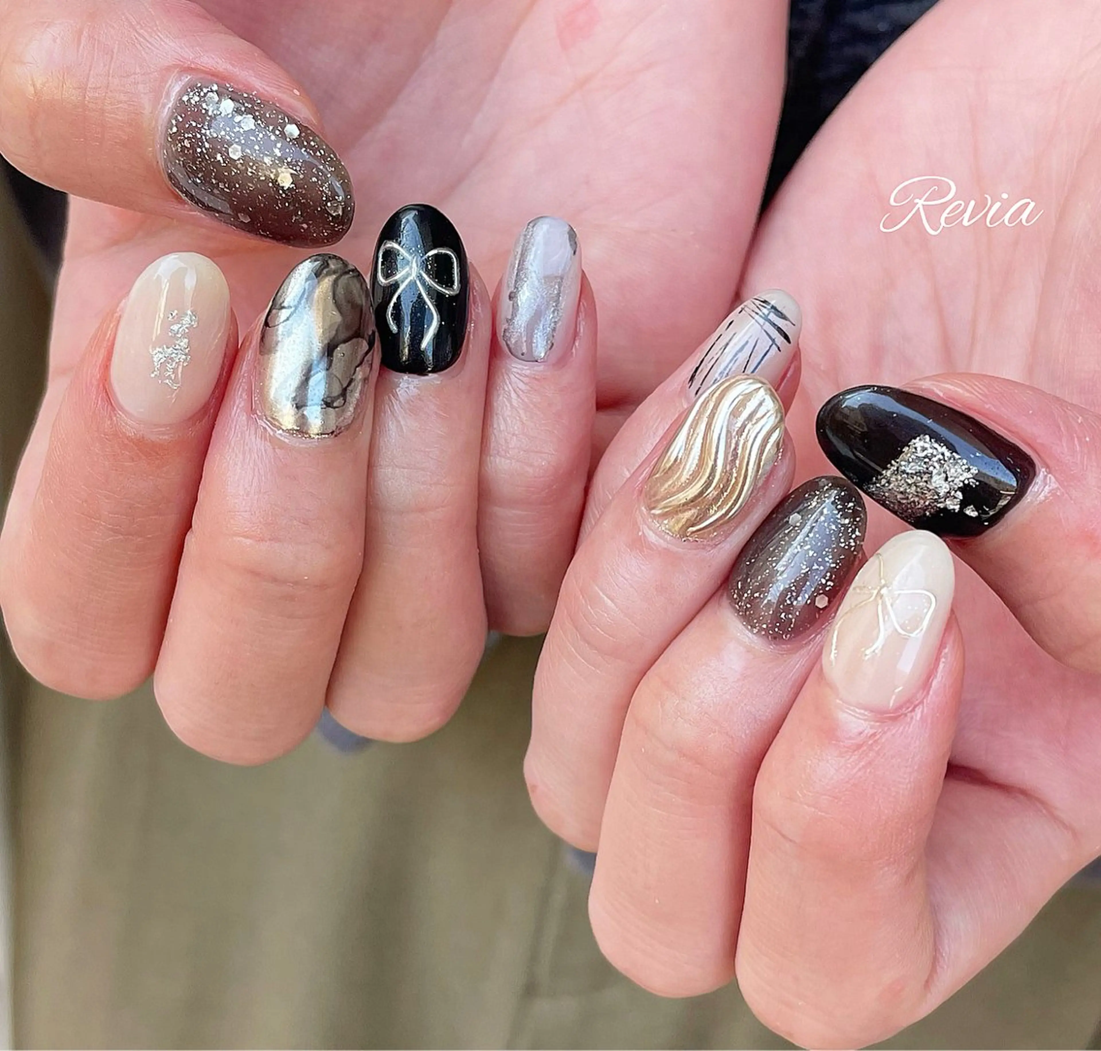 ネイル ハンドネイル revia所属・ERI Nailistのネイルデザイン