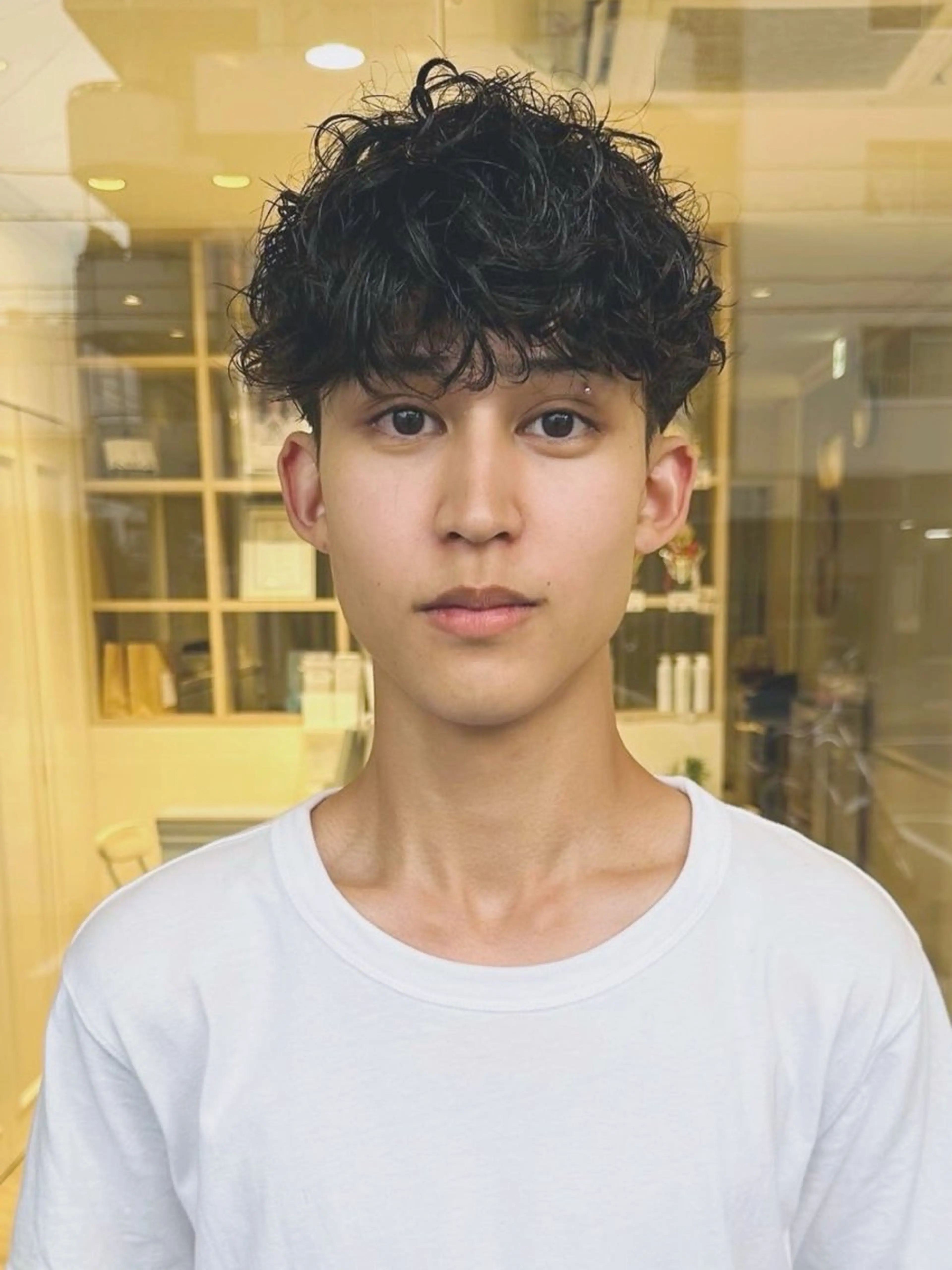 ショート パーマ メンズ パーマ/ハイトーン スパイキー/神田正紀のヘアスタイル