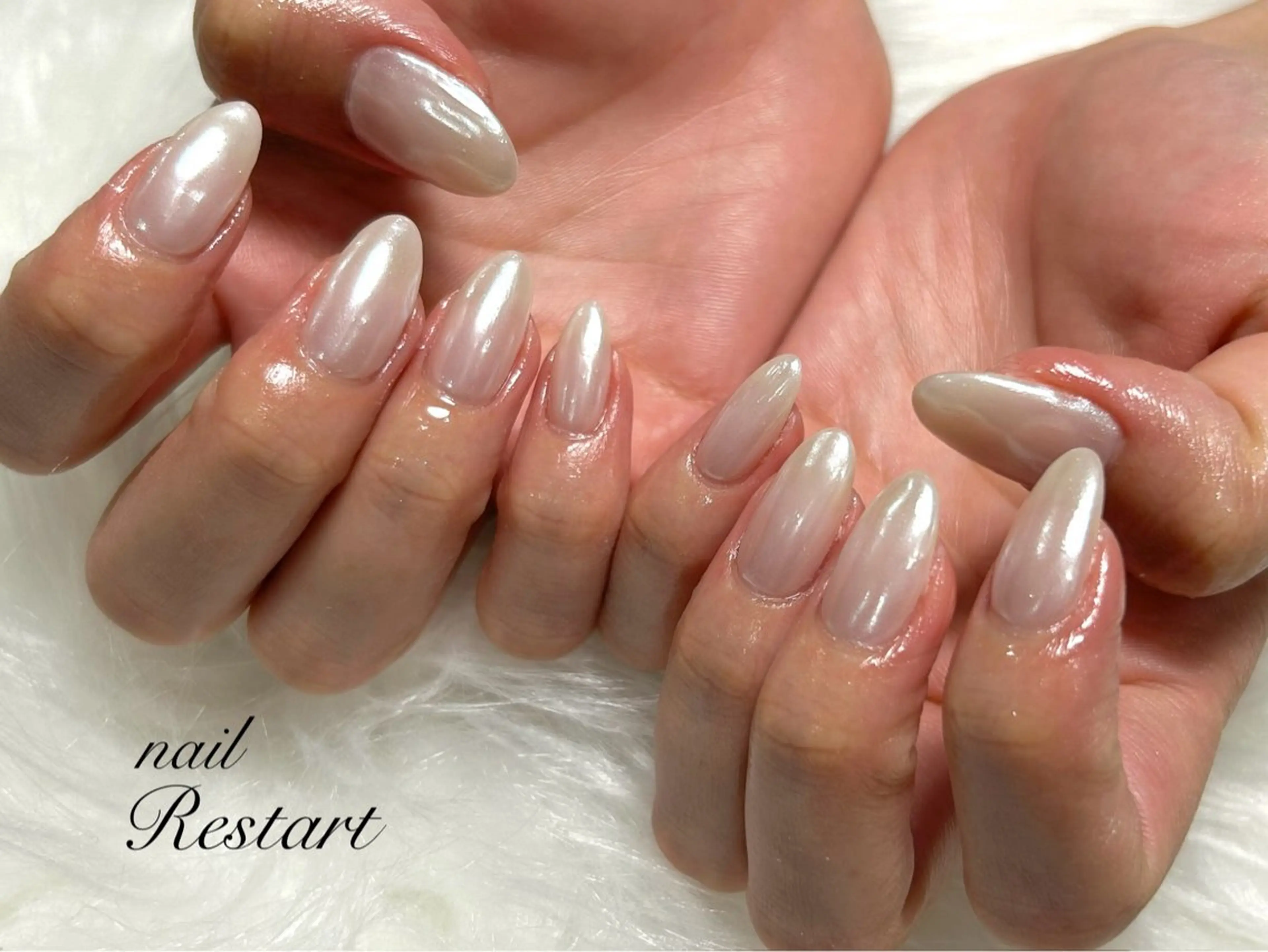 ミディアム ハンドネイル nail Restart所属・Restart YURIのネイルデザイン