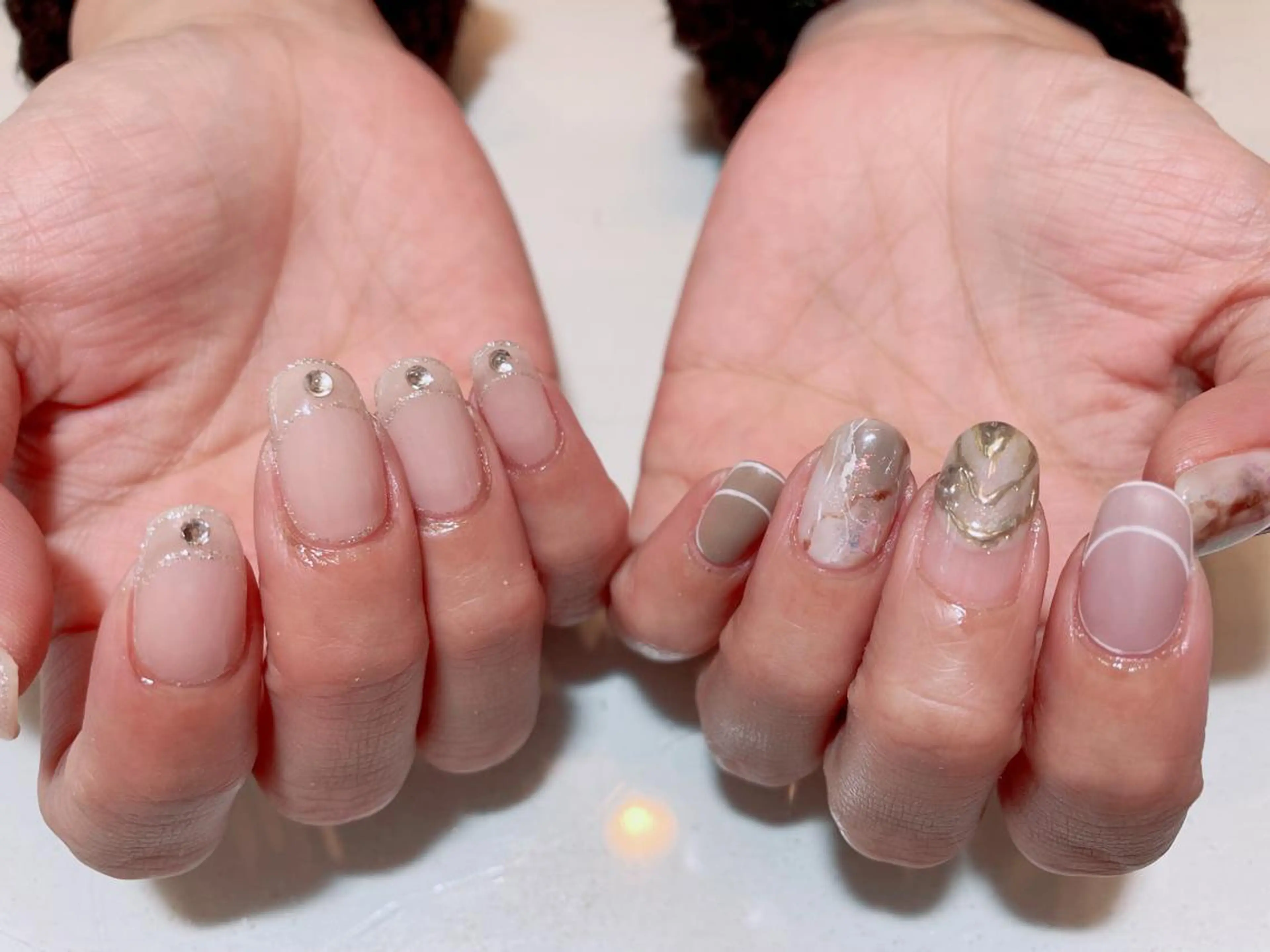 ネイル ジェルネイル マットネイル ミラーネイル ニュアンスネイル オフィスネイル ハンドネイル nail salon ラピスラズリのネイルデザイン