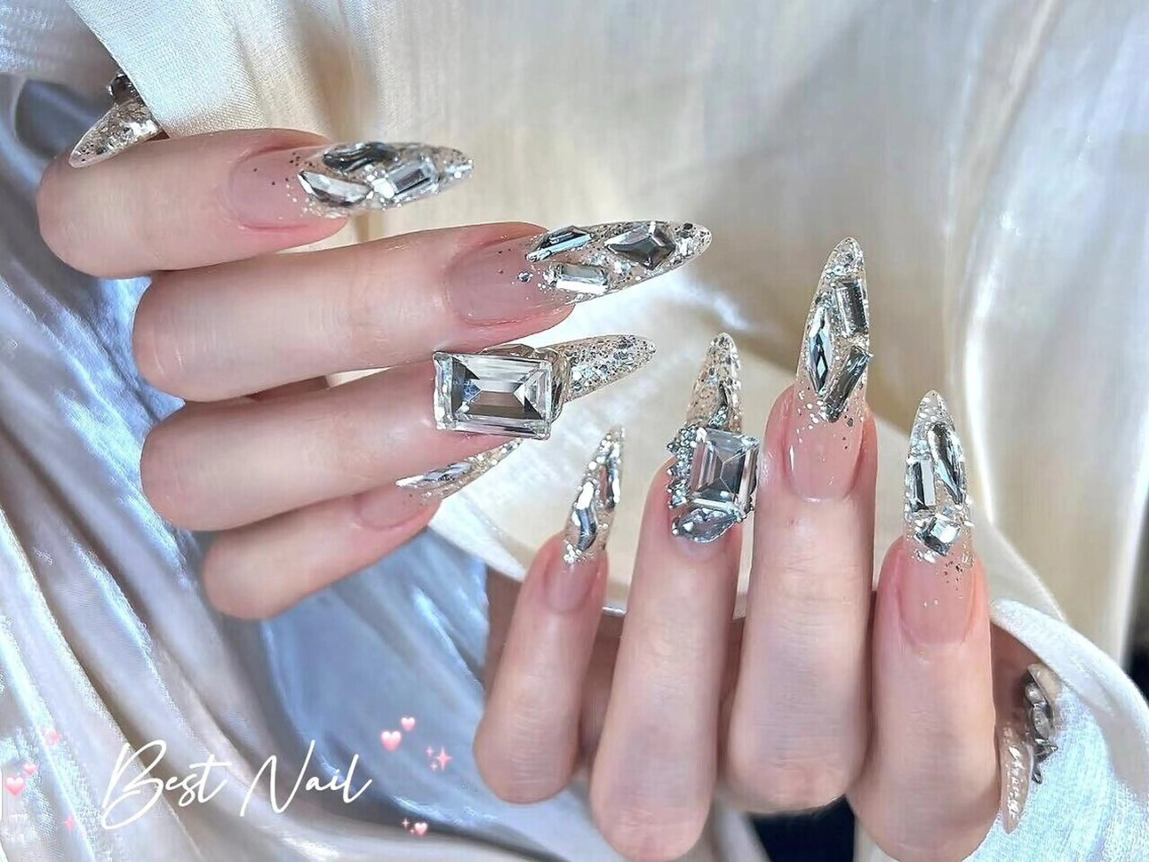 ネイル アートネイル オーロラネイル クリアネイル フレンチネイル ジェルネイル 🎀Best Nail🎀のネイルデザイン