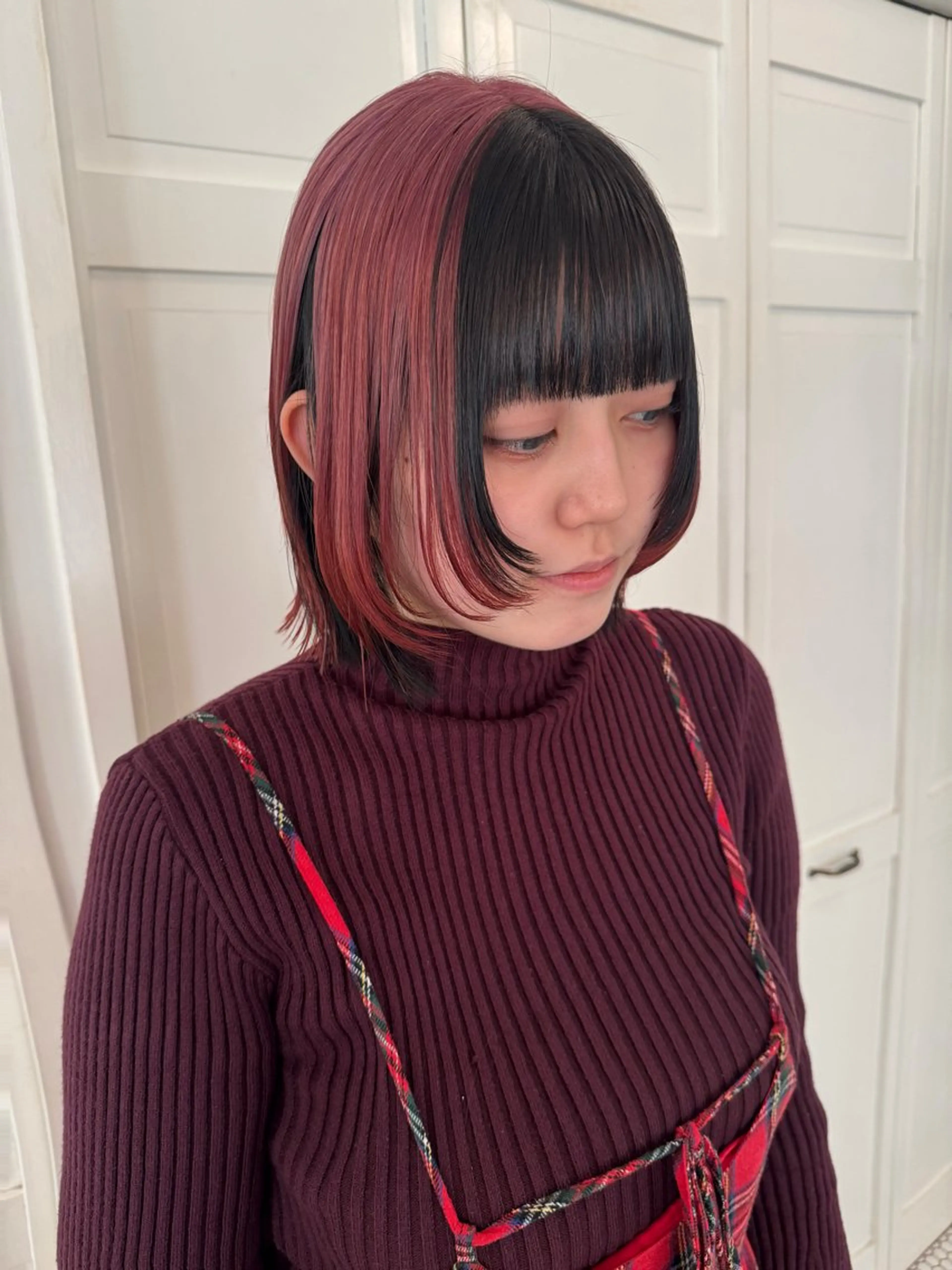 カラー ヘアカラー ブリーチカラー🎀 韓国風/寺門美優のヘアスタイル