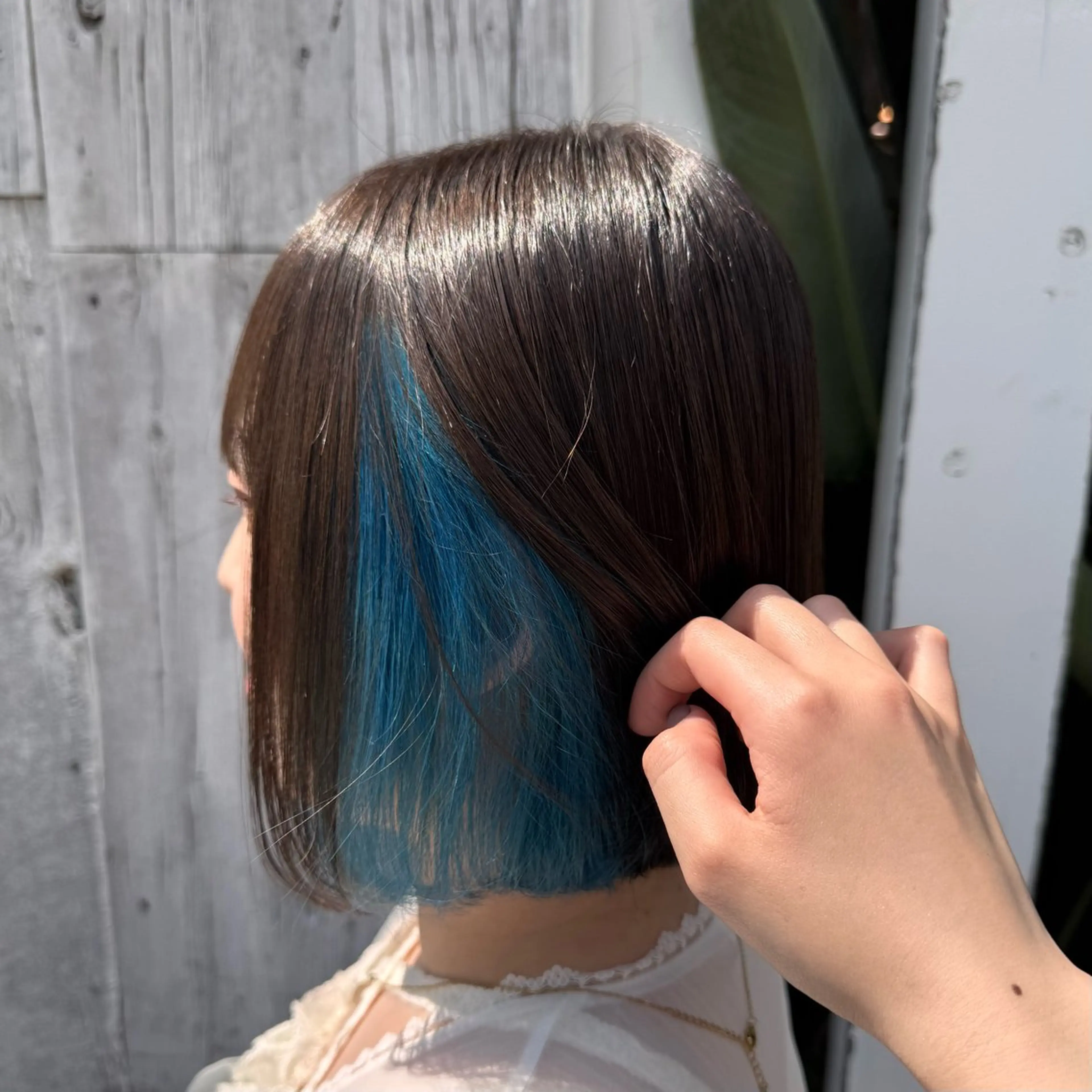 カラー ヘアカラー トリートメント ヘッドスパ 透明感/低ダメージ インナー🩵角田紗雪のヘアスタイル