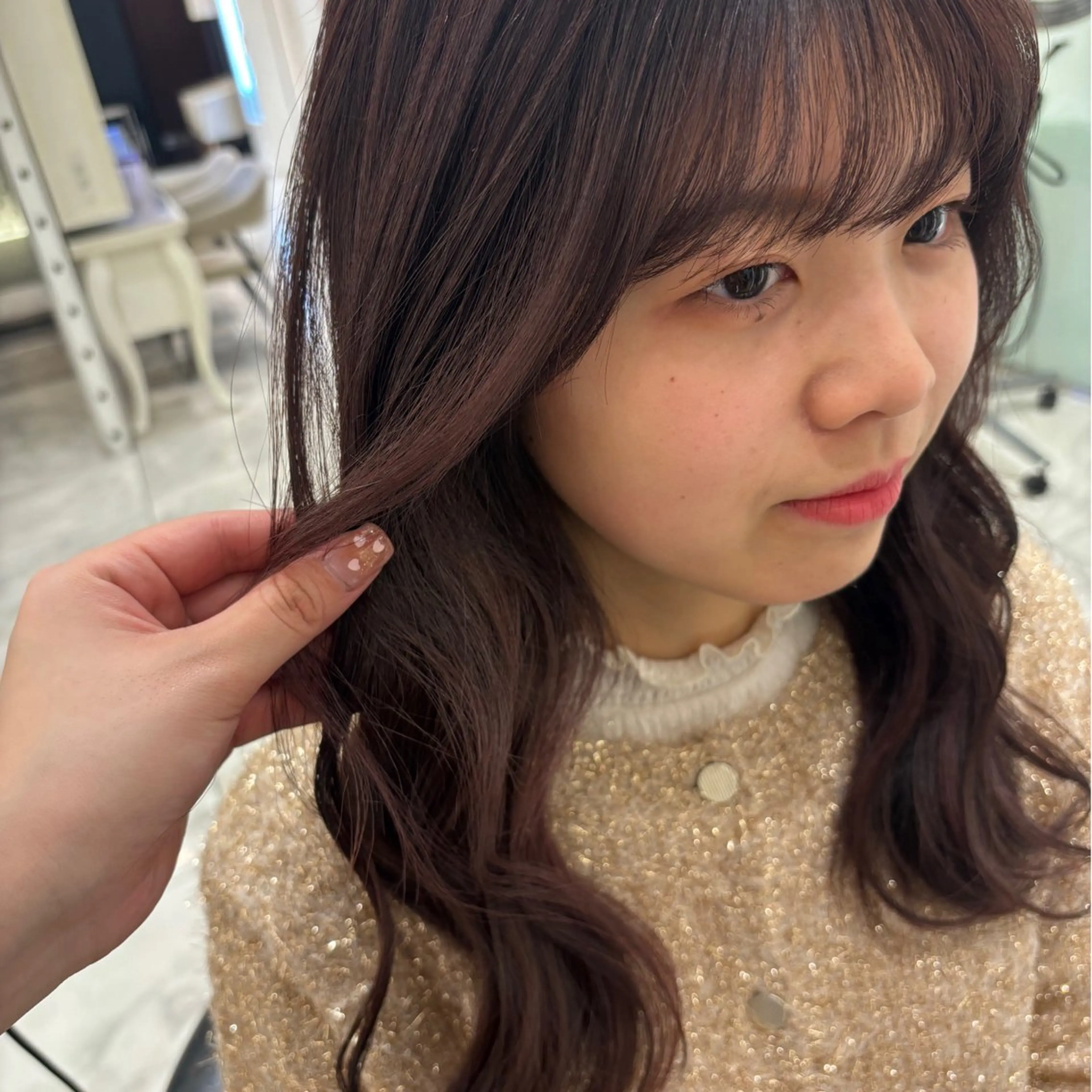 セミロング カット ヘアカラー 🌸銀座No.1パー マ🌸いでいあやのヘアスタイル