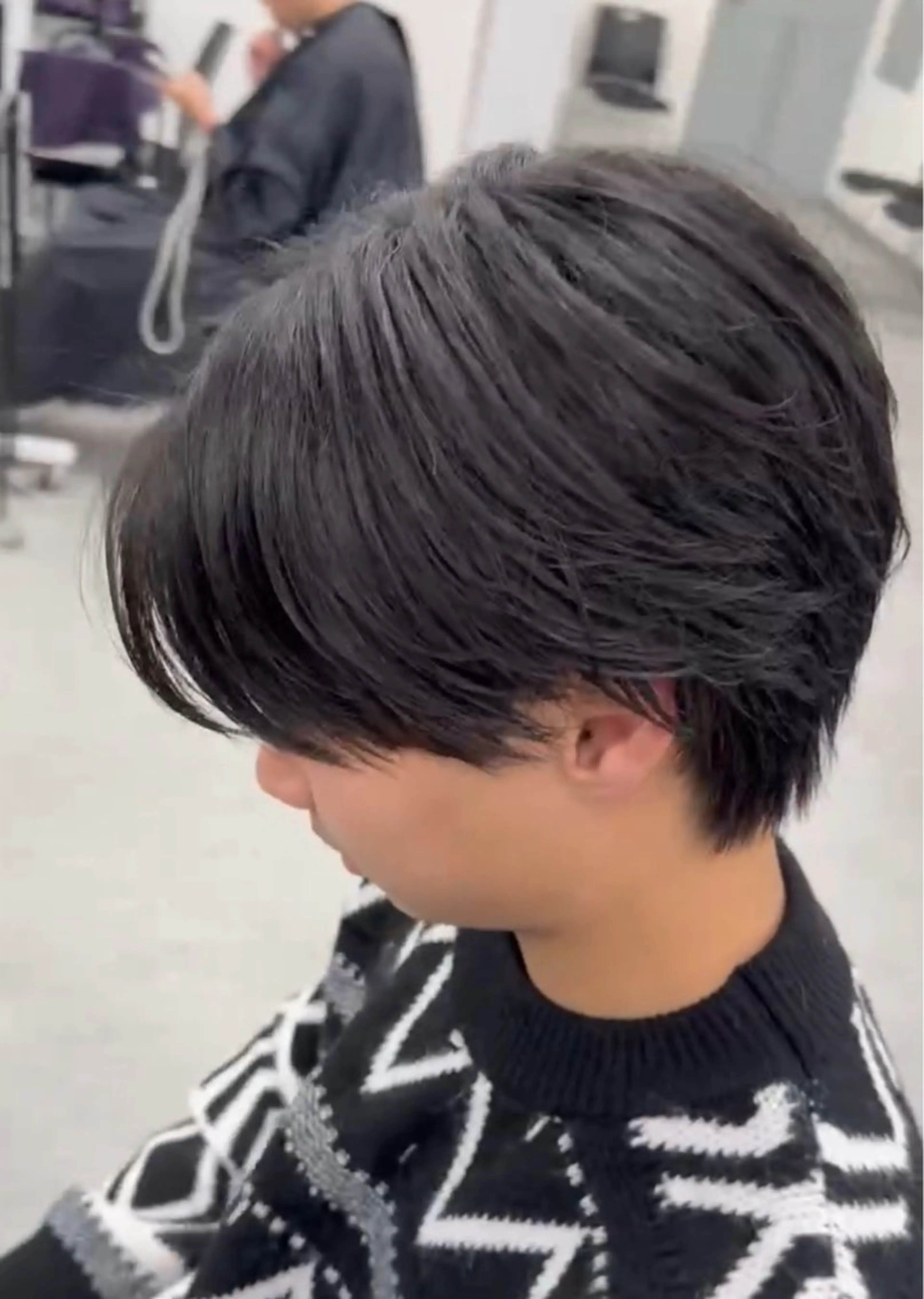 ショート メンズ 💈フェザーパーマ 須賀俊介💈のヘアスタイル