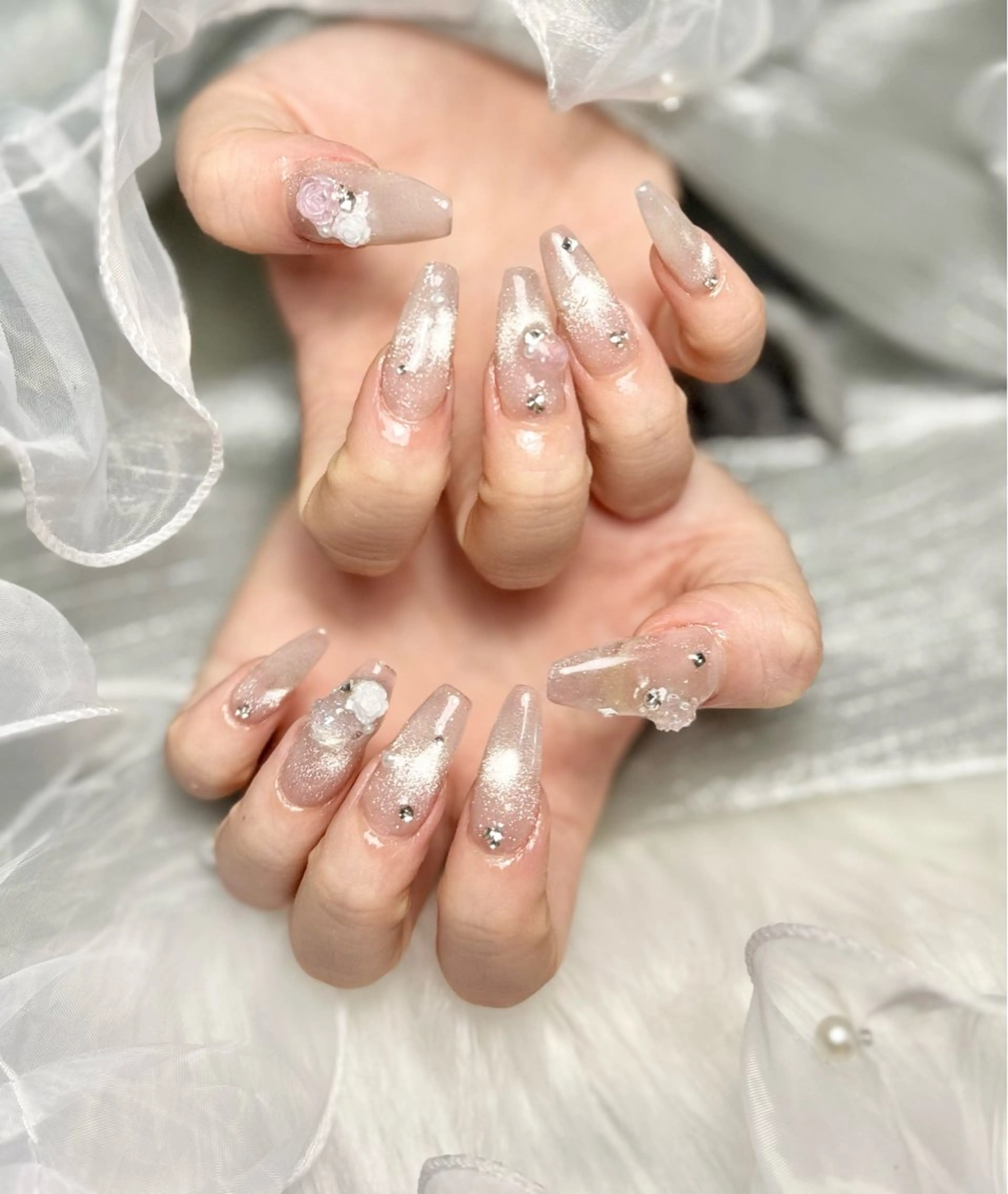 ネイル マグネットネイル ワンホンネイル ハンドネイル salon luge あめ🍬のネイルデザイン