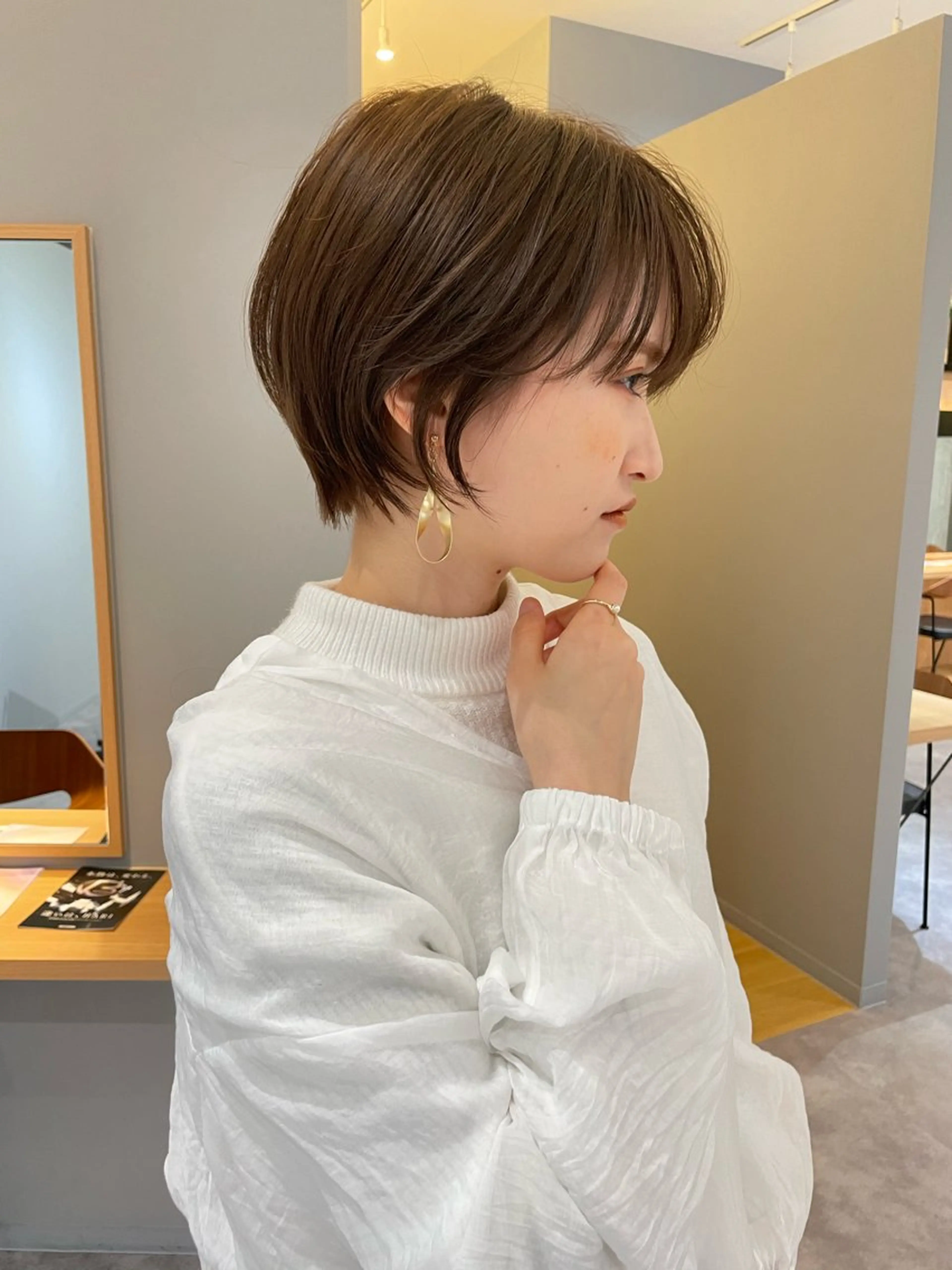 ショート ショートボブ ボブ ショートヘア カット 河崎 ブルーナちえみのヘアスタイル