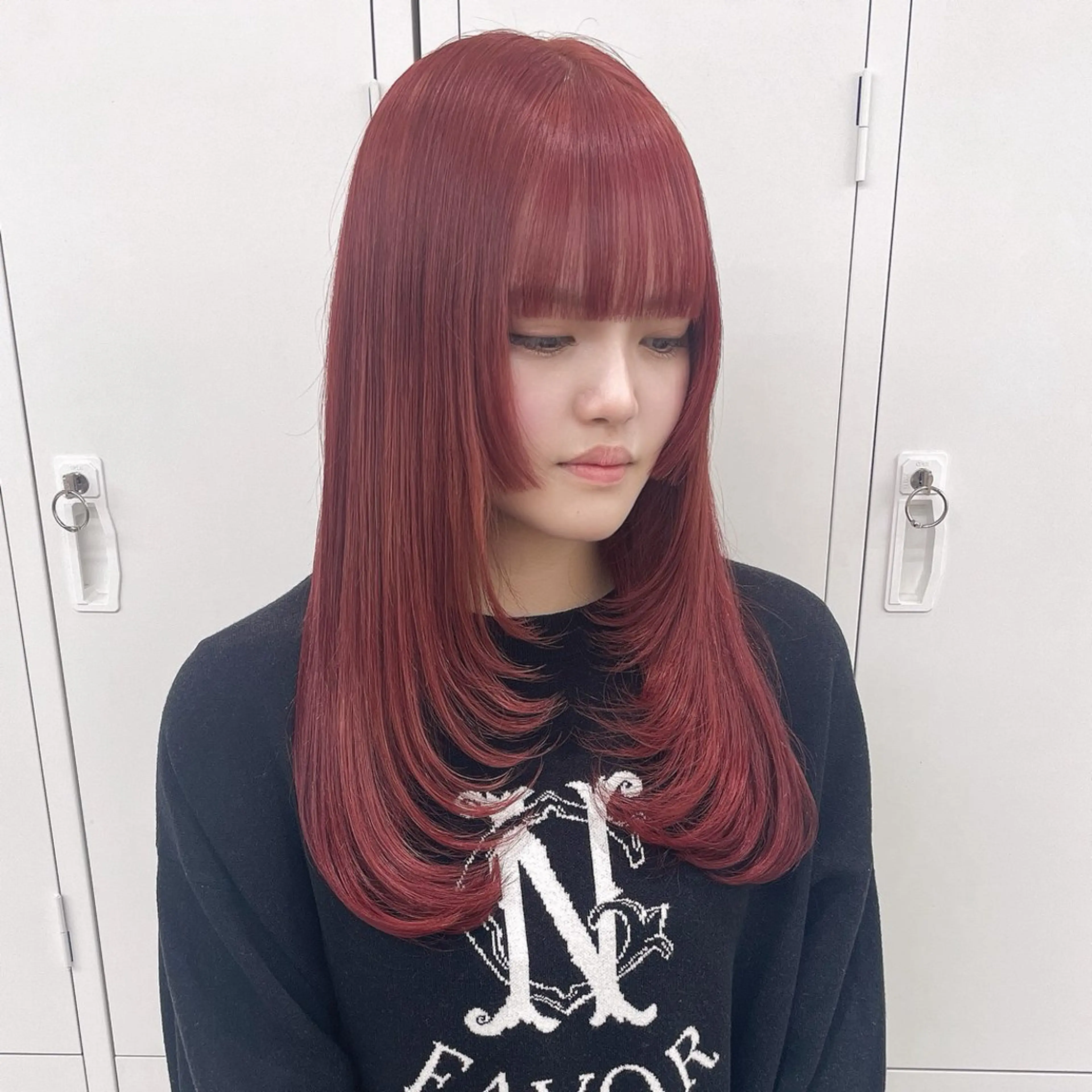 ロング カラー ヘアカラー トリートメント 奥山義進/大宮 /ダブルカラーのヘアスタイル