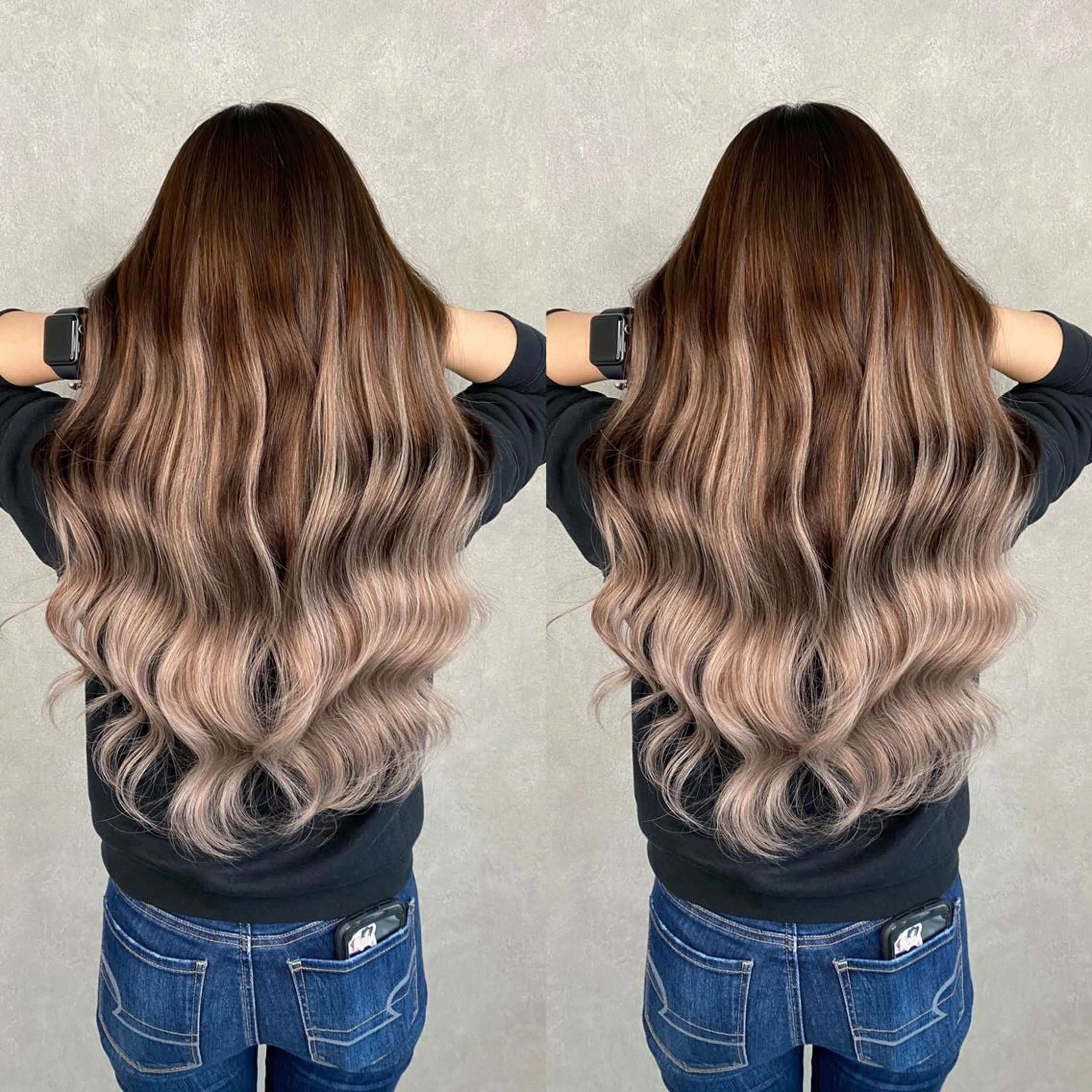 ミディアム シールエクステ エクステ 💎馴染むエクステ× 縮毛矯正TOMO💎のヘアスタイル