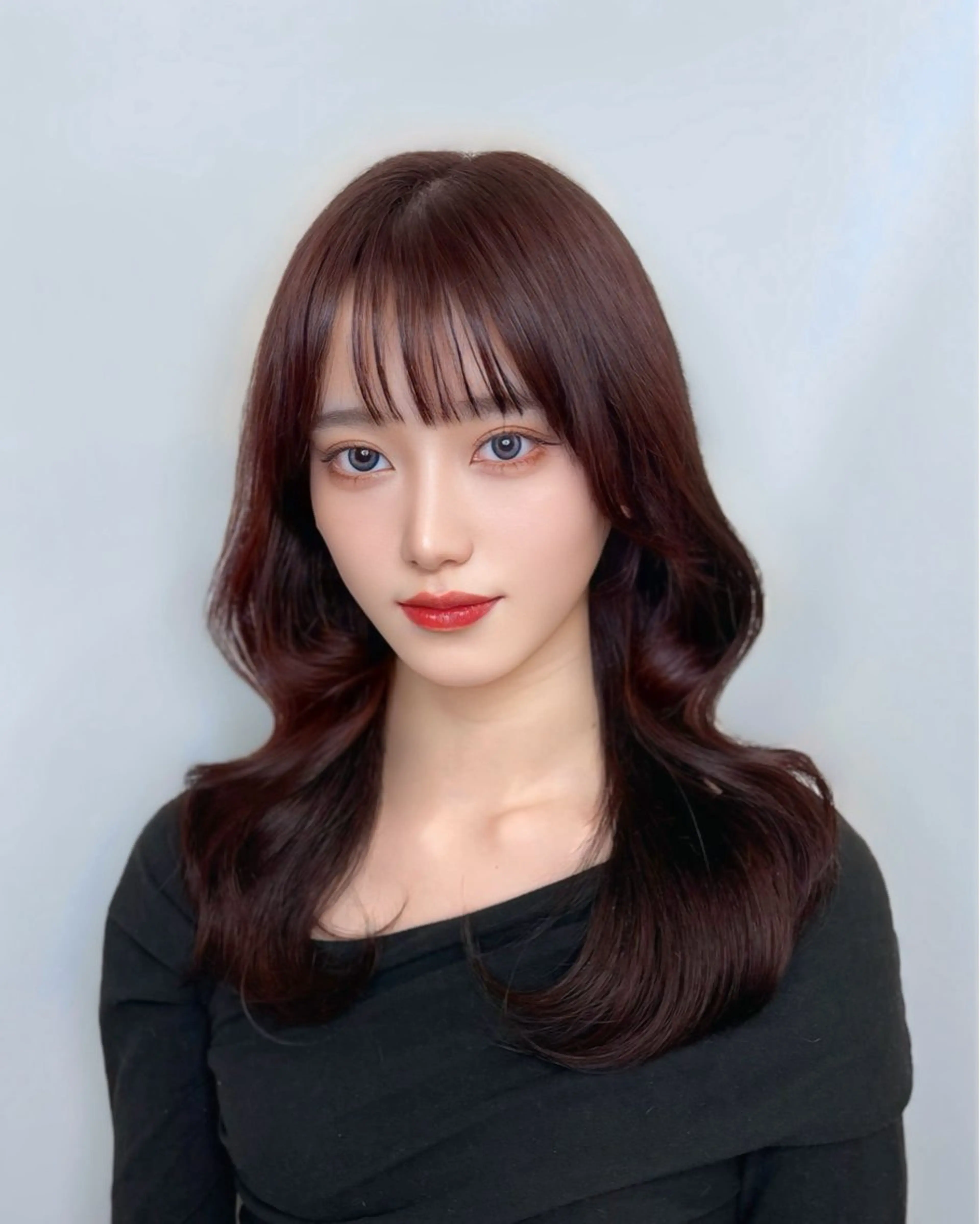 セミロング カラー 韓国風ヘア トリートメント カット ヘアカラー トリートメント 🏅韓国ヘア/新宿/ レイヤー/KSukeのヘアスタイル