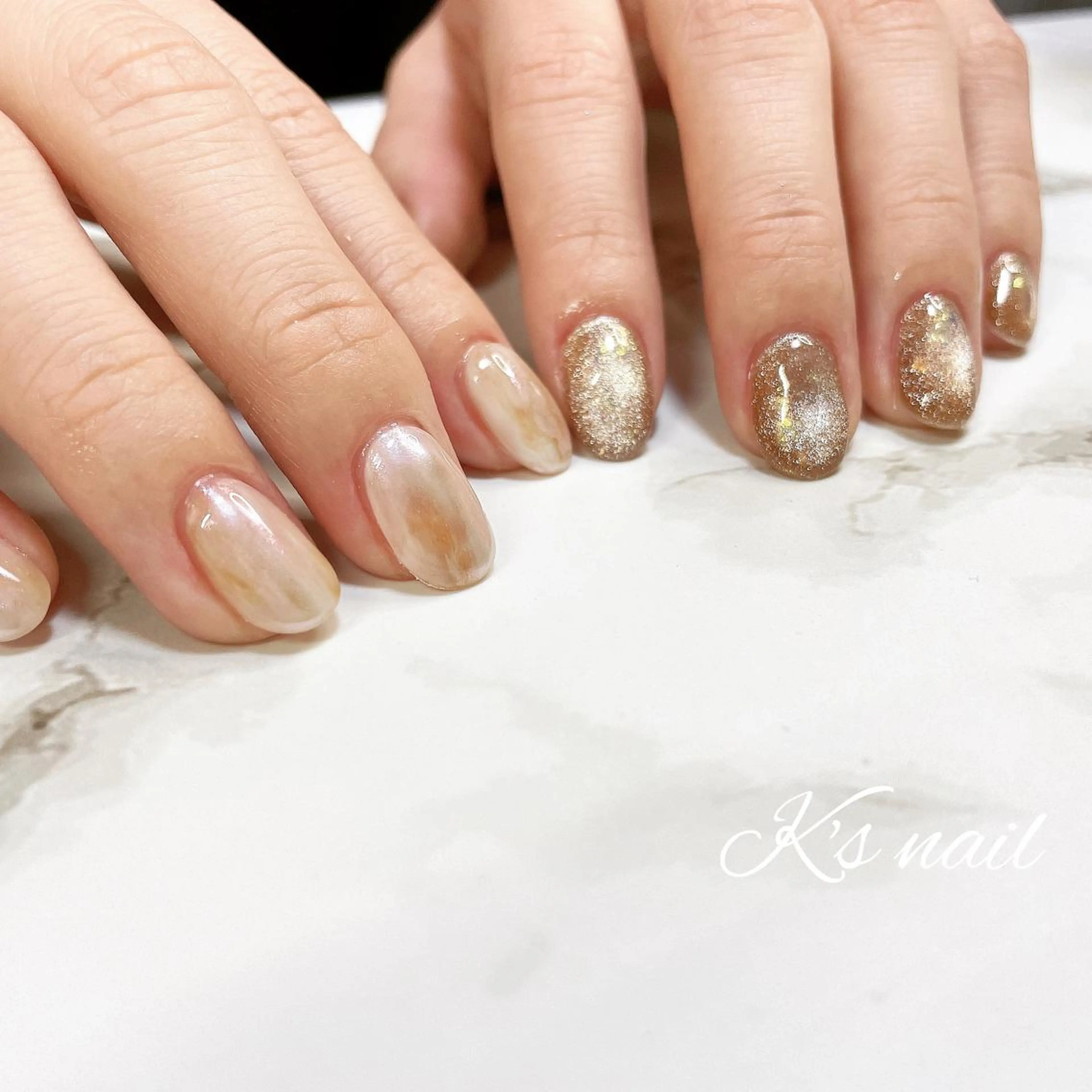 ネイル ニュアンスネイル ハンドネイル K's nail kotoeのネイルデザイン