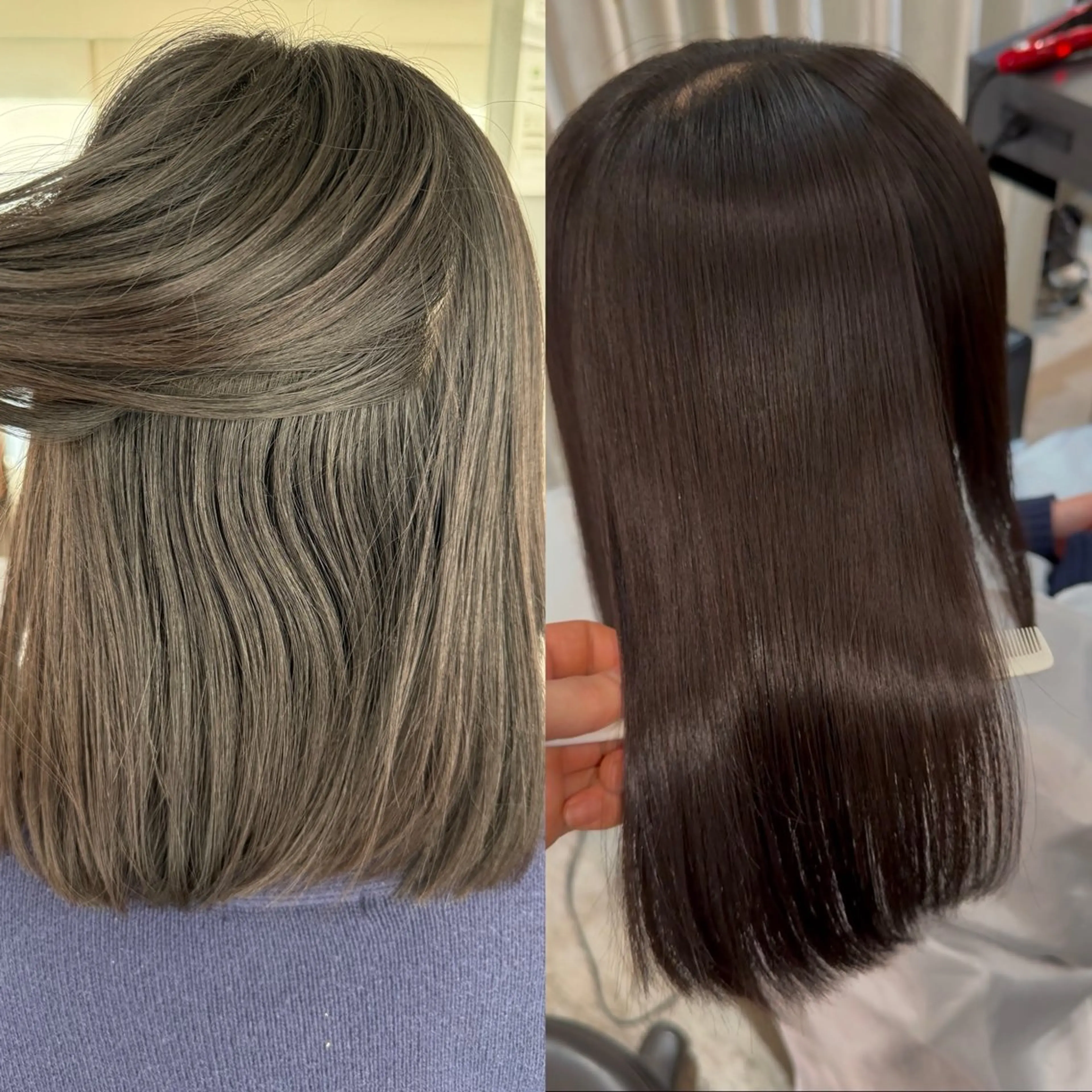 ミディアム 髪質改善 縮毛矯正 WELLY  TOKYO所属・🌈レイヤーカット/ ハイトーン🌈タクマのヘアスタイル