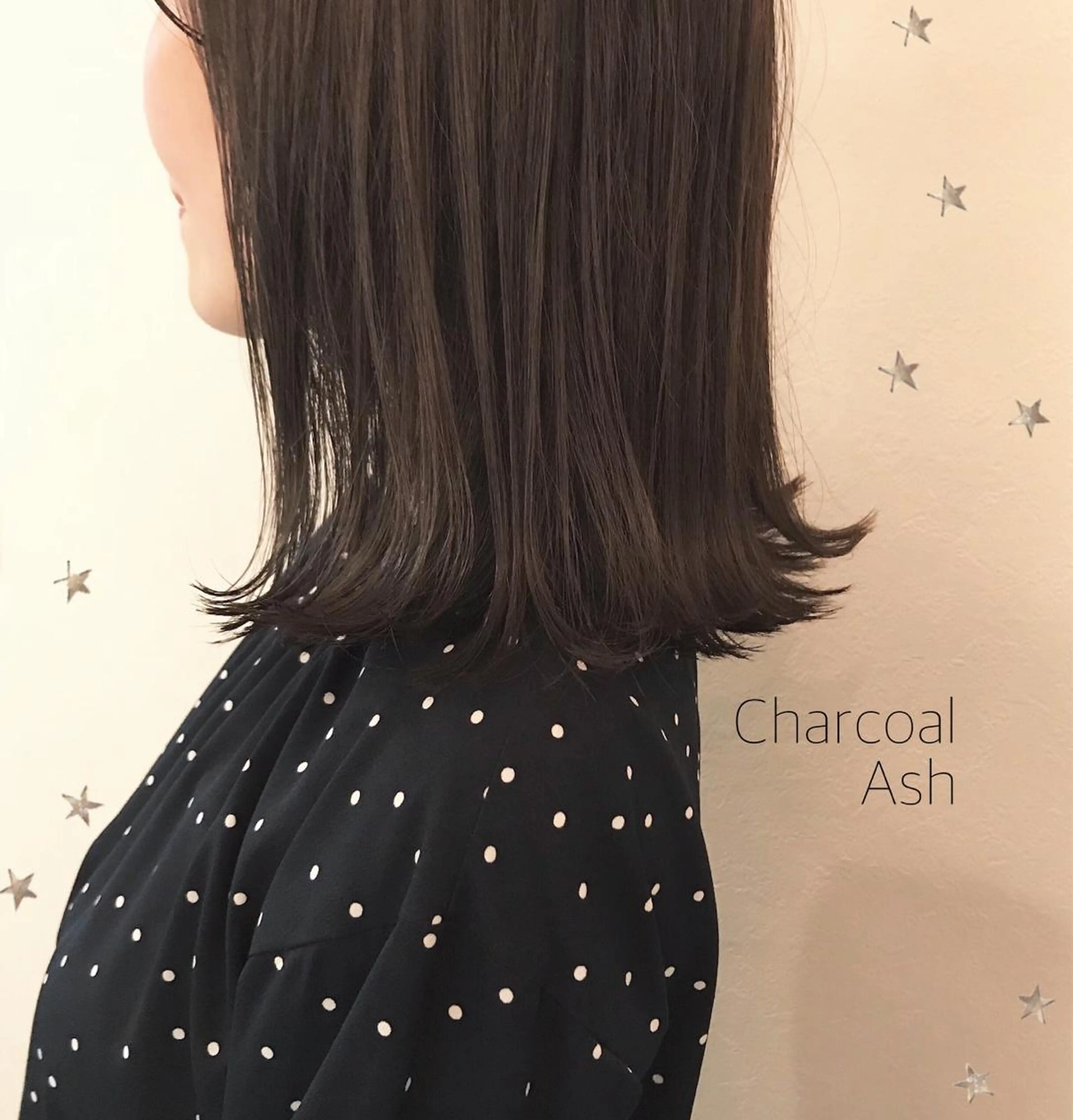 ミディアム カラー 市川 千夏のヘアスタイル