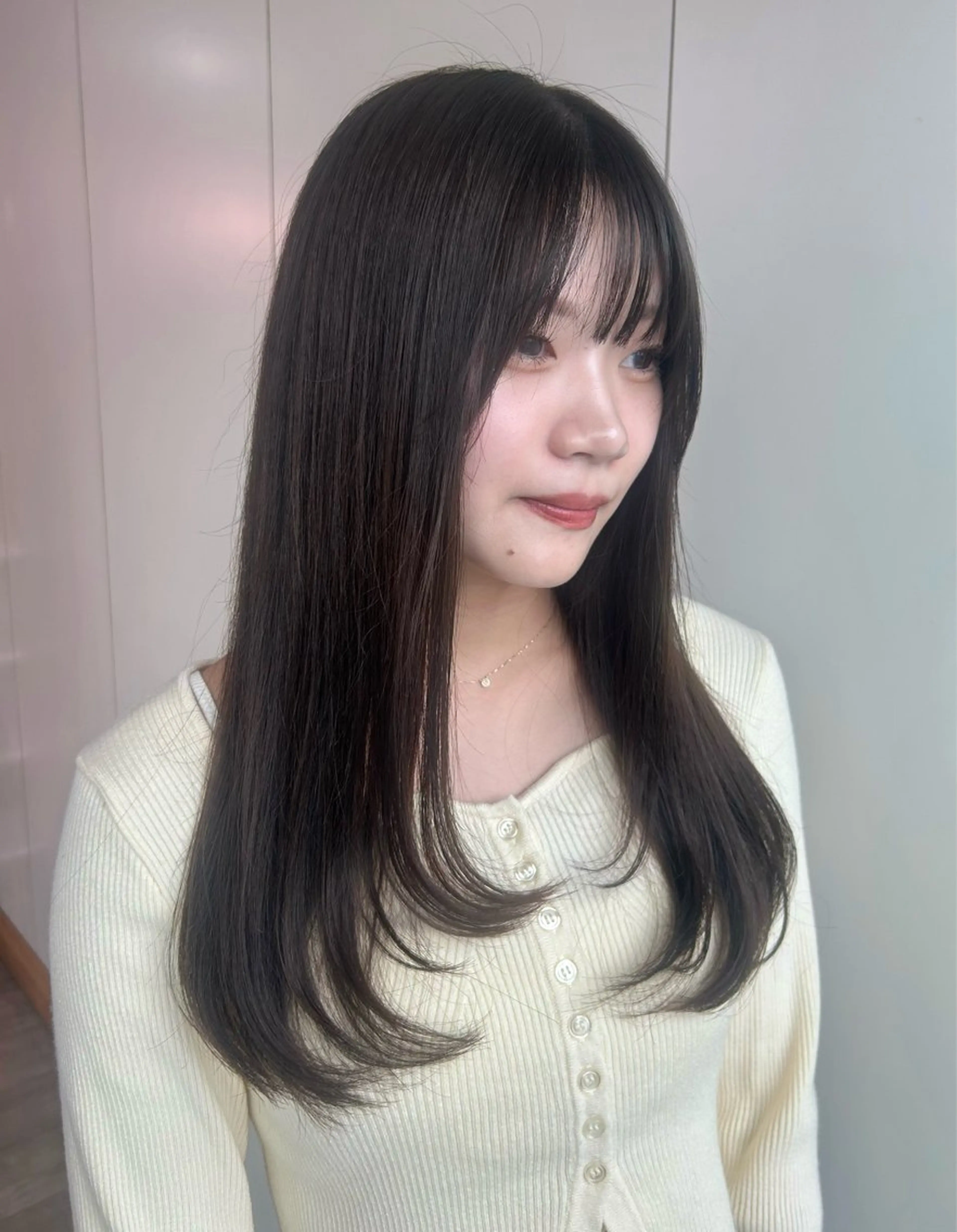 ロング カラー グレージュ レイヤーカット VISUALIST所属・小倉/レイヤー/ 顔周りカット/naoのヘアスタイル