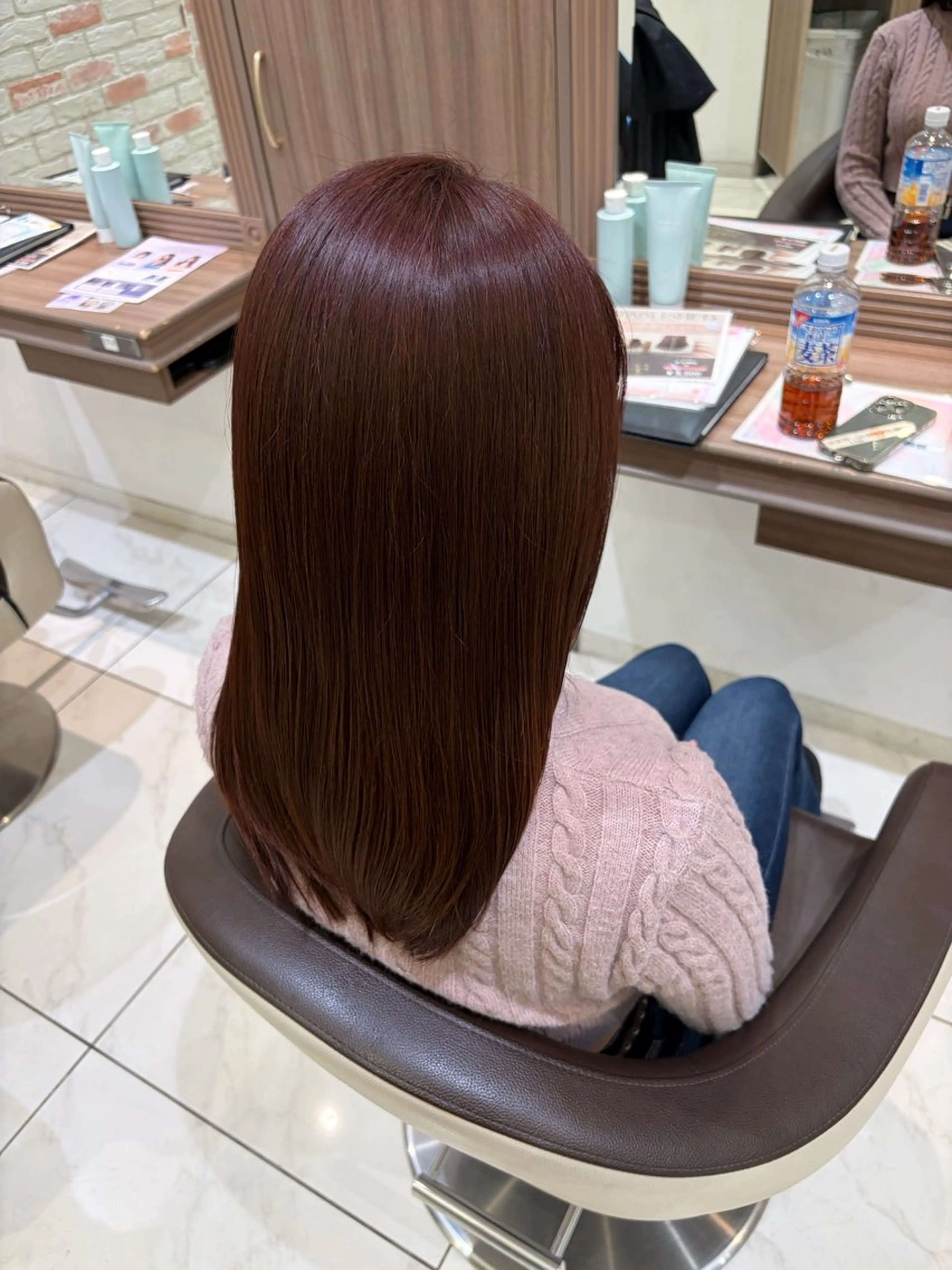カラー ピンクカラー 🧡Ash 新杉田🧡山本のヘアスタイル