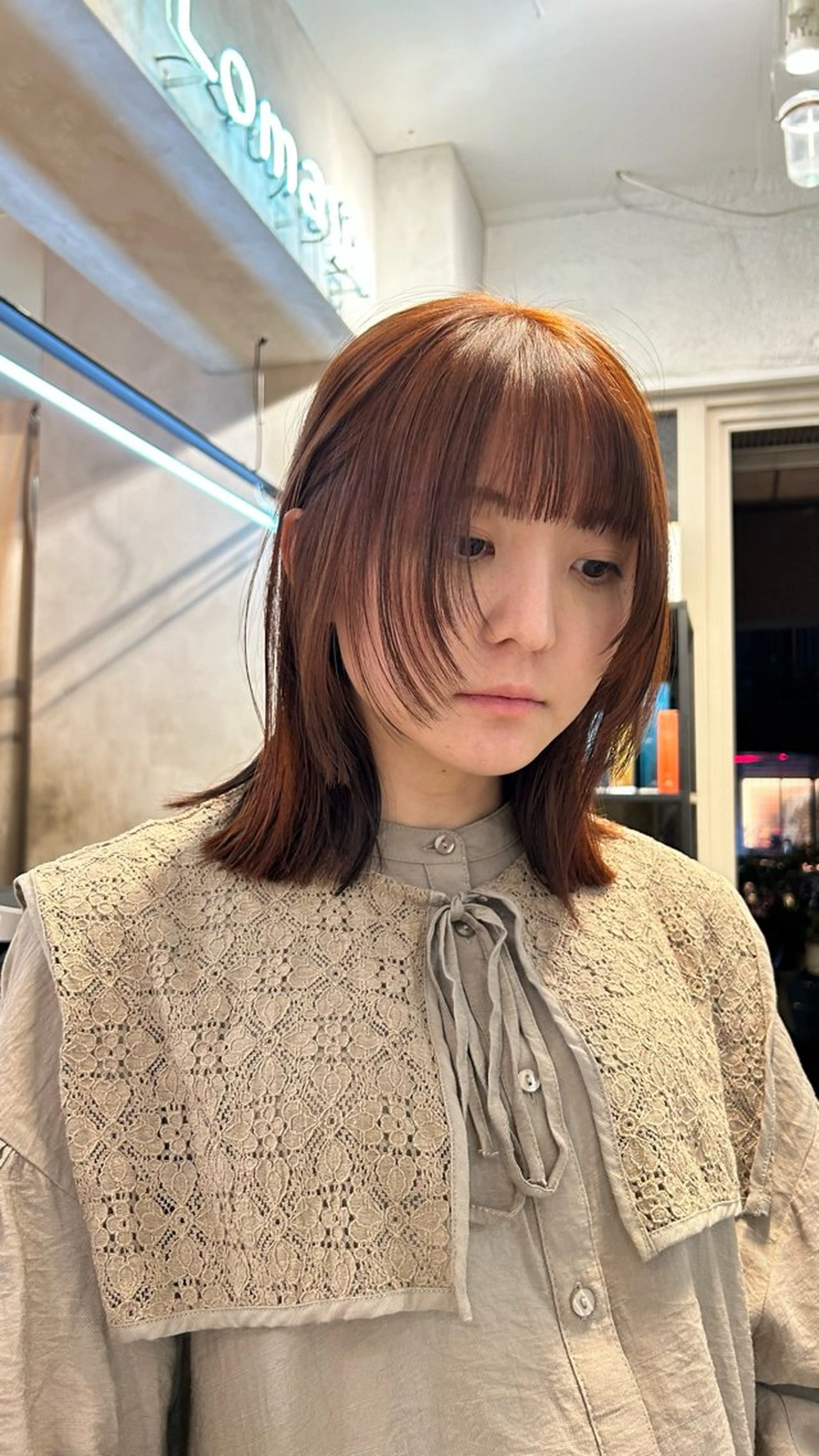 カラー カット ヘアカラー じゅわっと暖色カラー 🍊Moemiのヘアスタイル