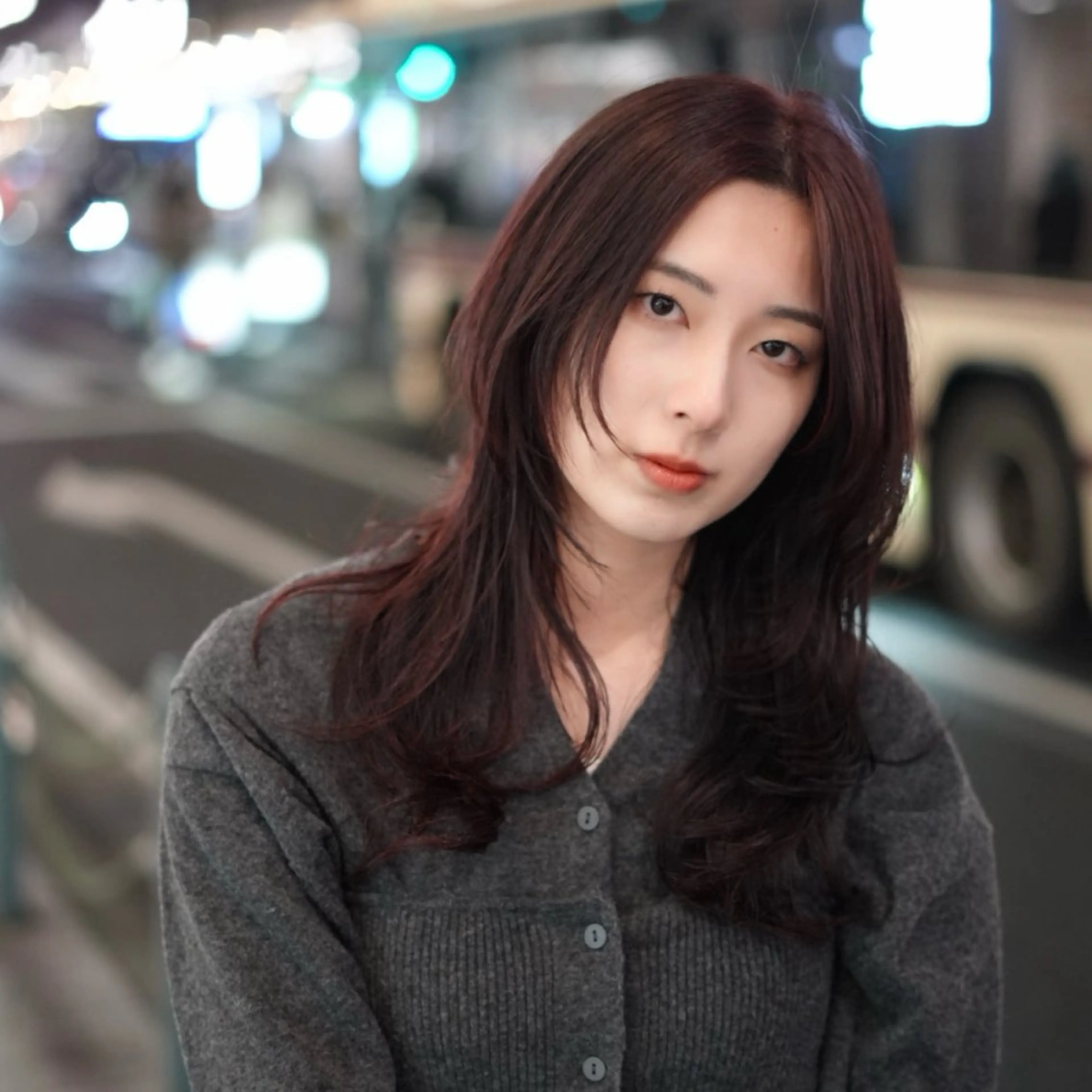 ロング カラー カット ヘアカラー トリートメント 【nui 茨木】 清水優のヘアスタイル