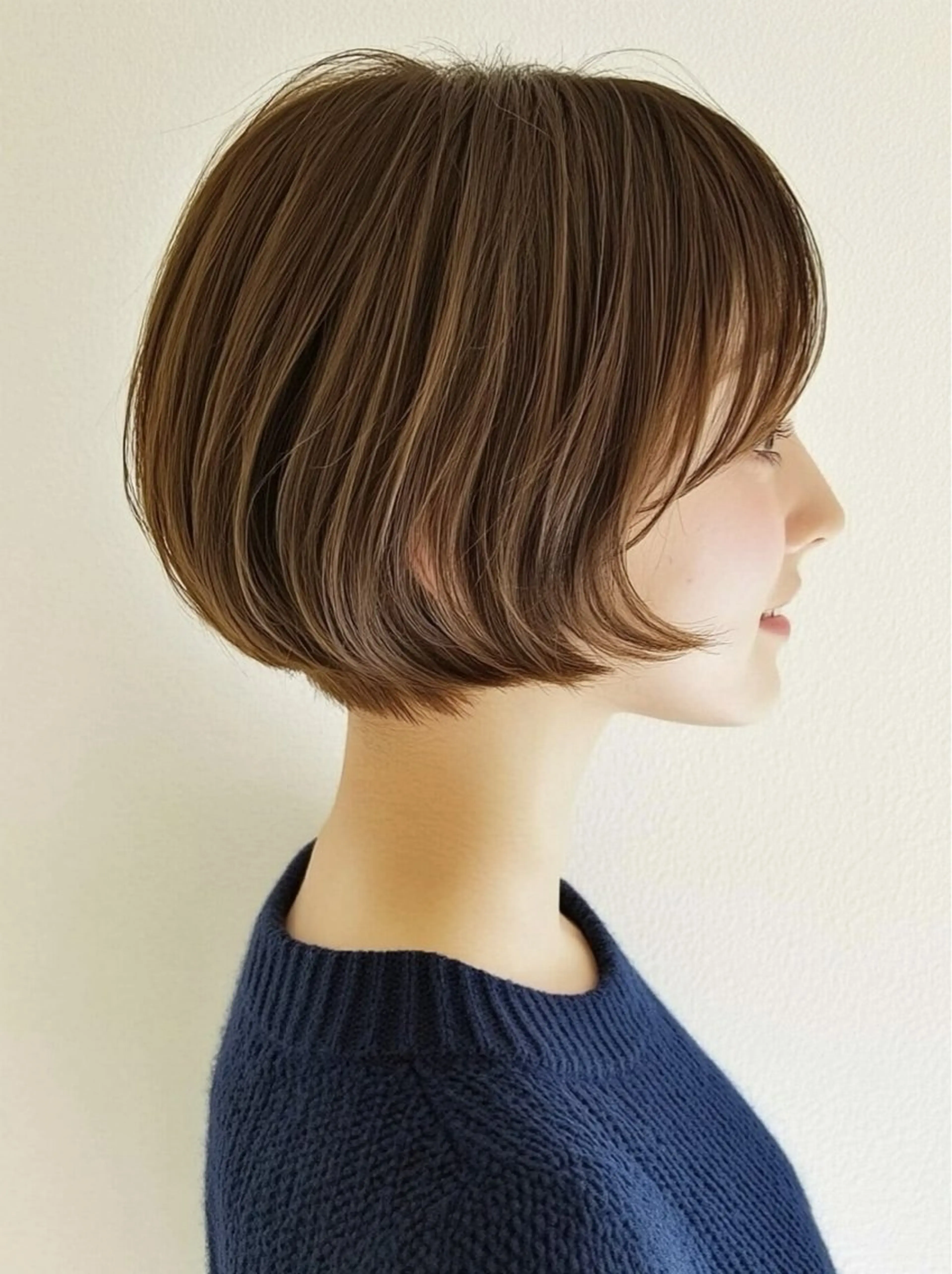 ショート カラー カット ヘアカラー トリートメント レイヤー×顔周 り×髪質改善/MIUのヘアスタイル