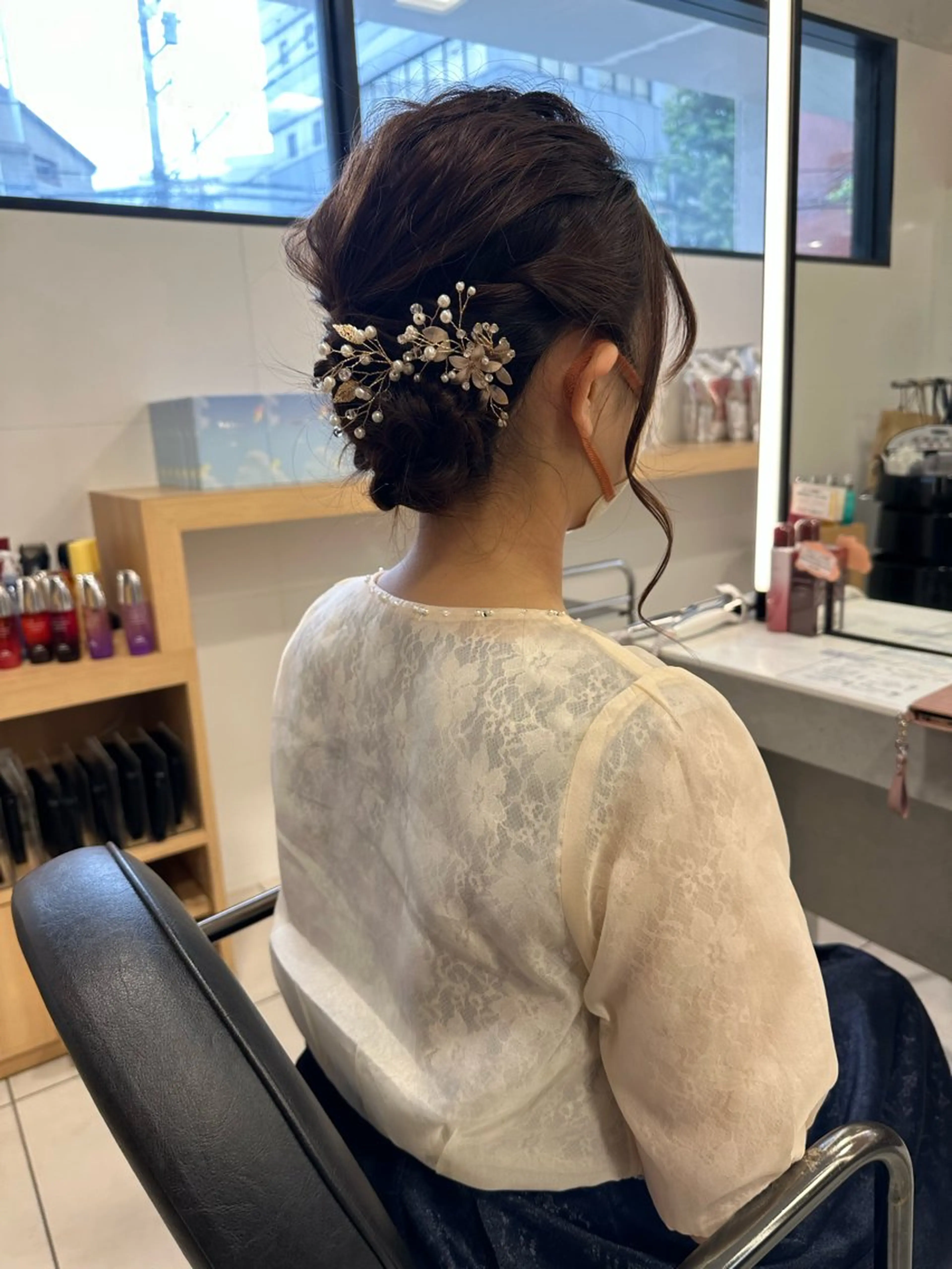 セミロング ヘアセット 山下恋佳/矢場町/ ブリーチ/ショートのヘアスタイル